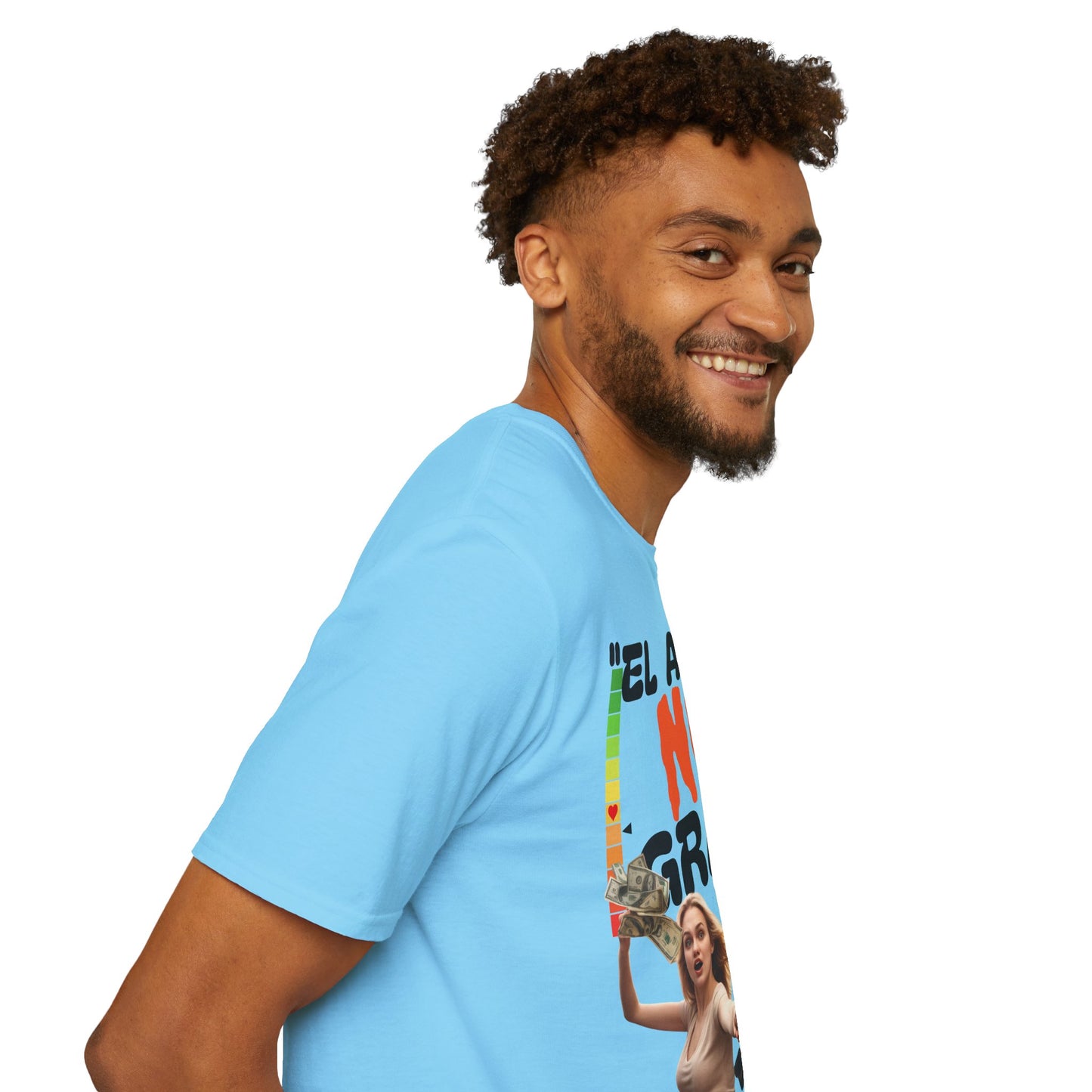 CAMISETA HOMBRE ALFA "EL AMOR NO ES GRATIS".(USA)