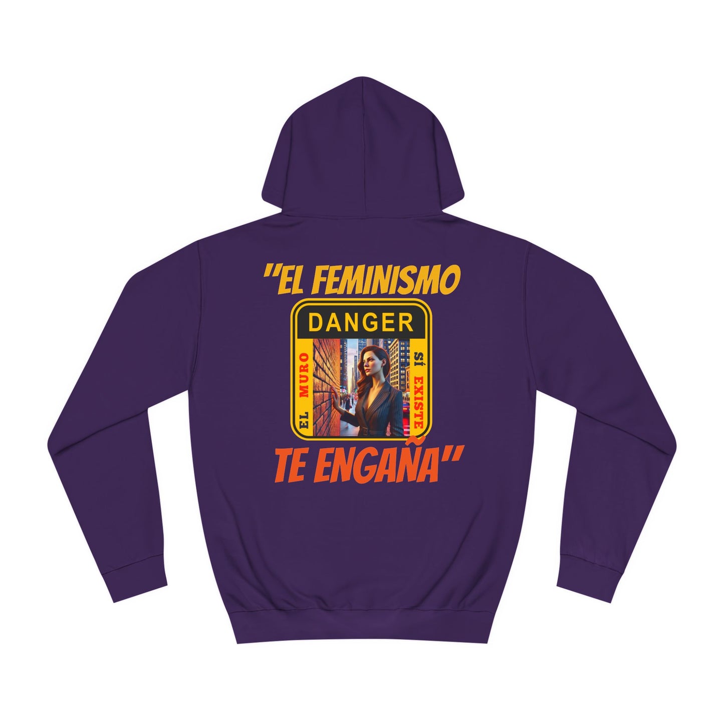 SUDADERA CON CAPUCHA HOMBRE ALFA "EL FEMINISMO TE ENGAÑA".(USA).
