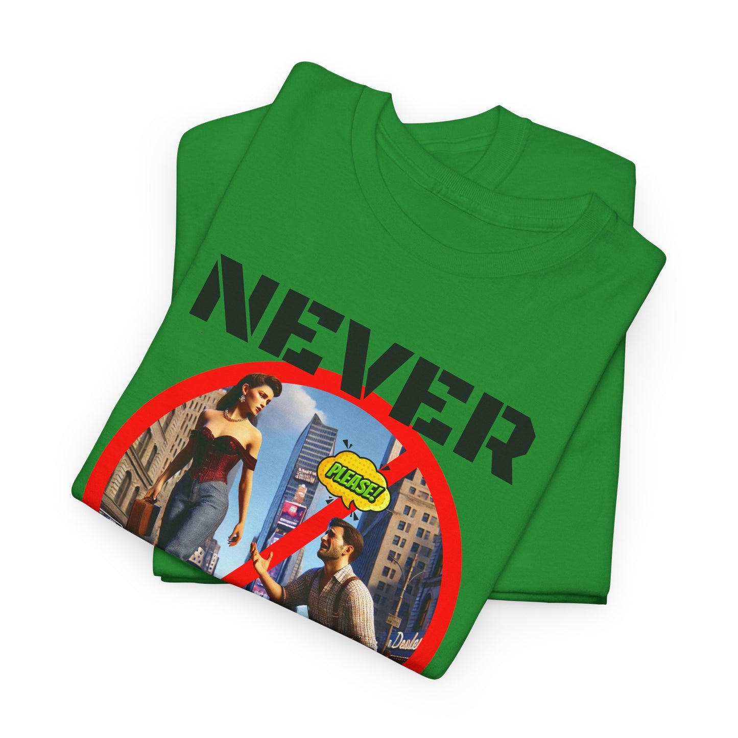 CAMISETA HOMBRE ALFA "NEVER SIMP". (USA)