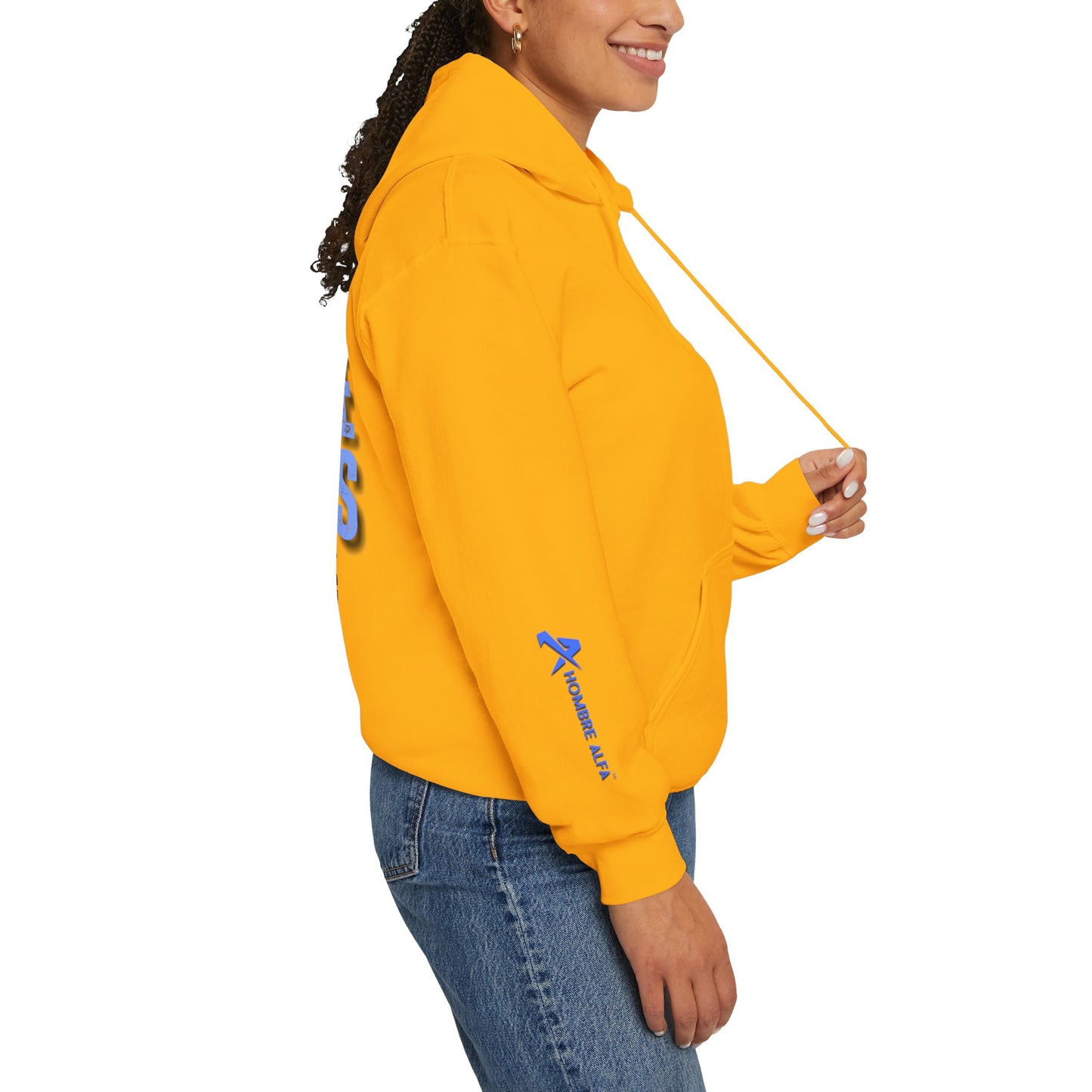 SUDADERA CON GORRO HOMBRE ALFA, "SIEMPRE FUERTES".(USA).
