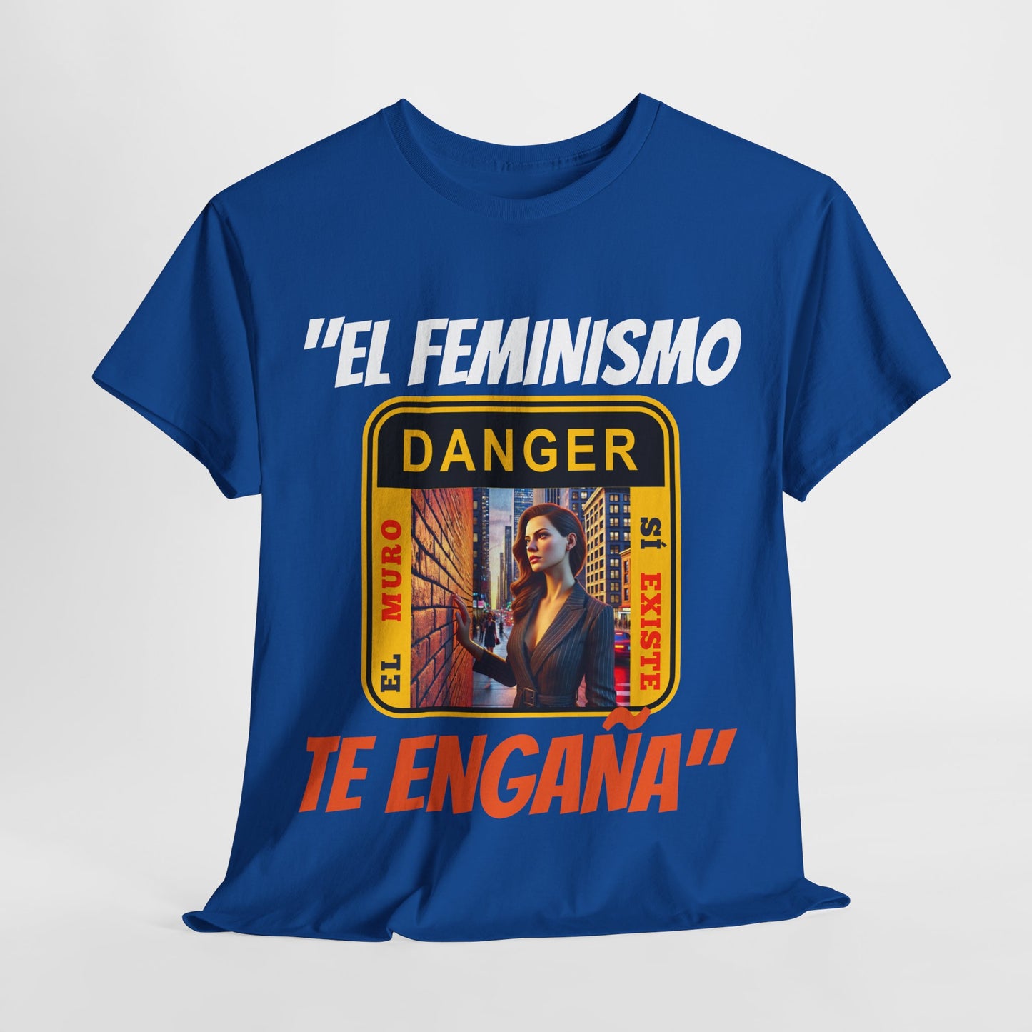 CAMISETA HOMBRE ALFA "EL FEMINISMO TE ENGAÑA".(EUROPA)