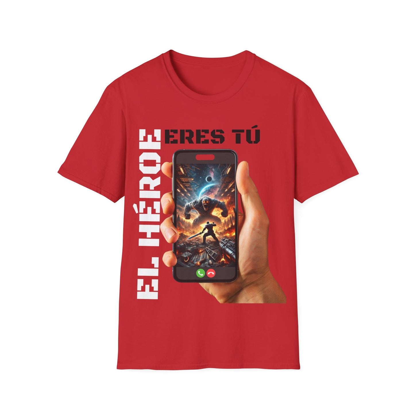 CAMISETA HOMBRE ALFA "EL HÉROE ERES TÚ".(EUROPA).