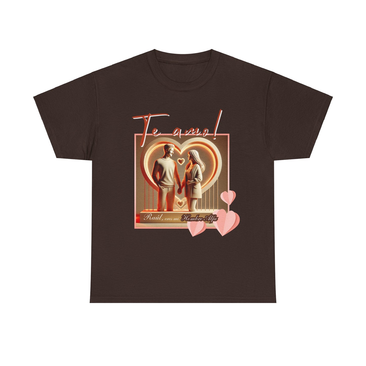 CAMISETA HOMBRE ALFA PERSONALIZABLE "(NOMBRE) ERES MI HOMBRE ALFA".(EUROPA).