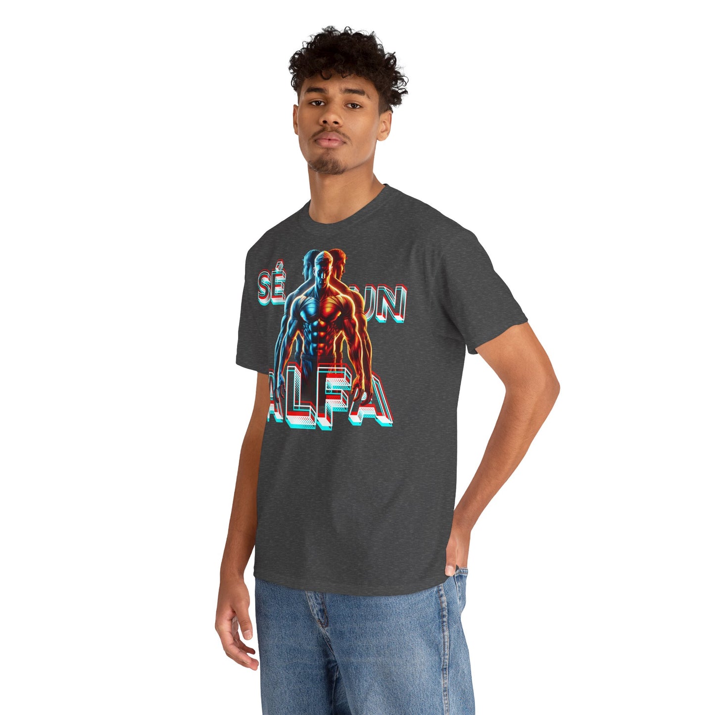 CAMISETA HOMBRE ALFA "SÉ UN ALFA".(EUROPA).