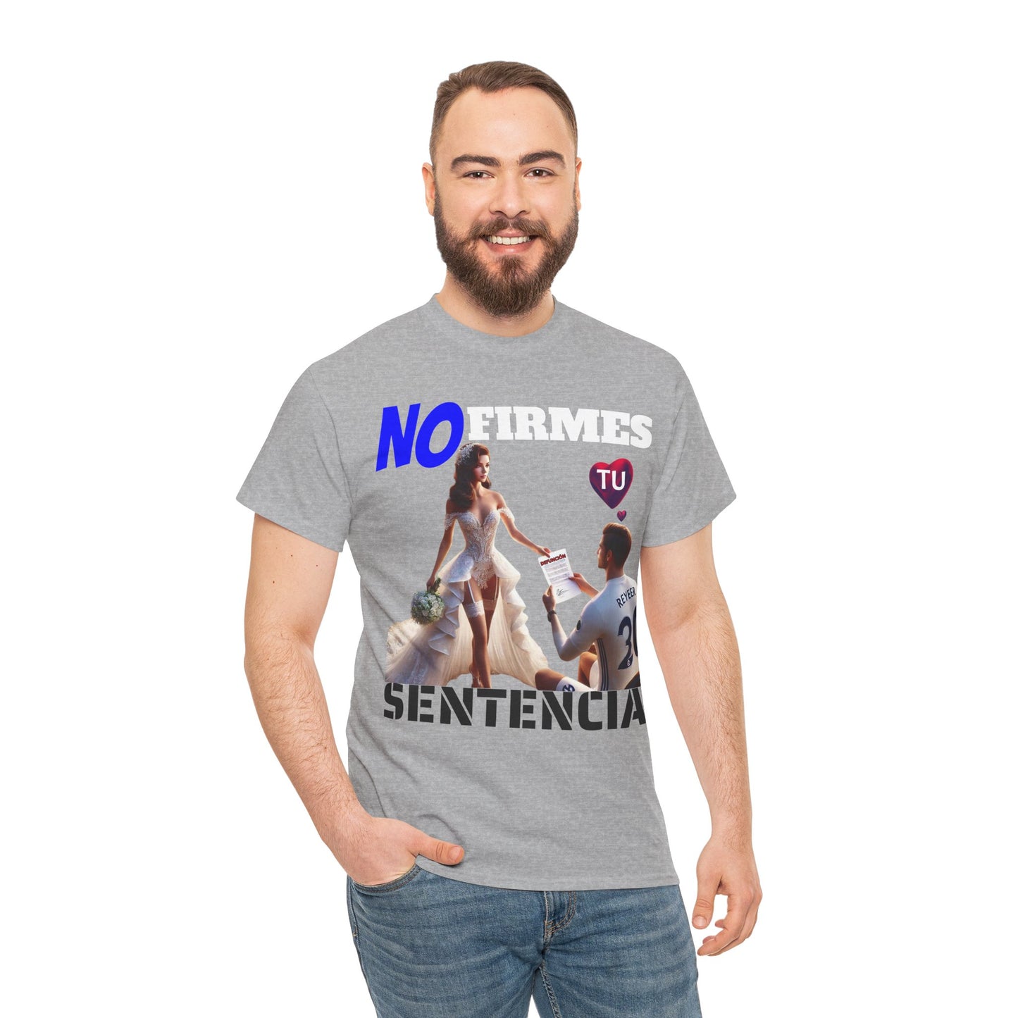 CAMISETA HOMBRE ALFA "NO FIRMES TU SENTENCIA".(EUROPA)