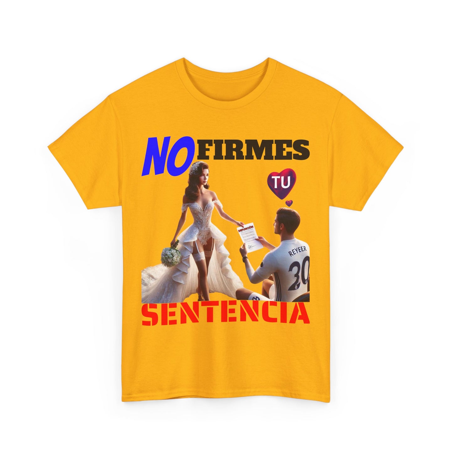 CAMISETA HOMBRE ALFA "NO FIRMES TU SENTENCIA".(EUROPA)