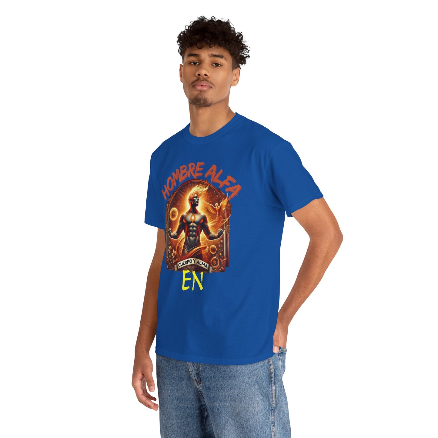CAMISETA HOMBRE ALFA " EN CUERPO Y ALMA".(USA).