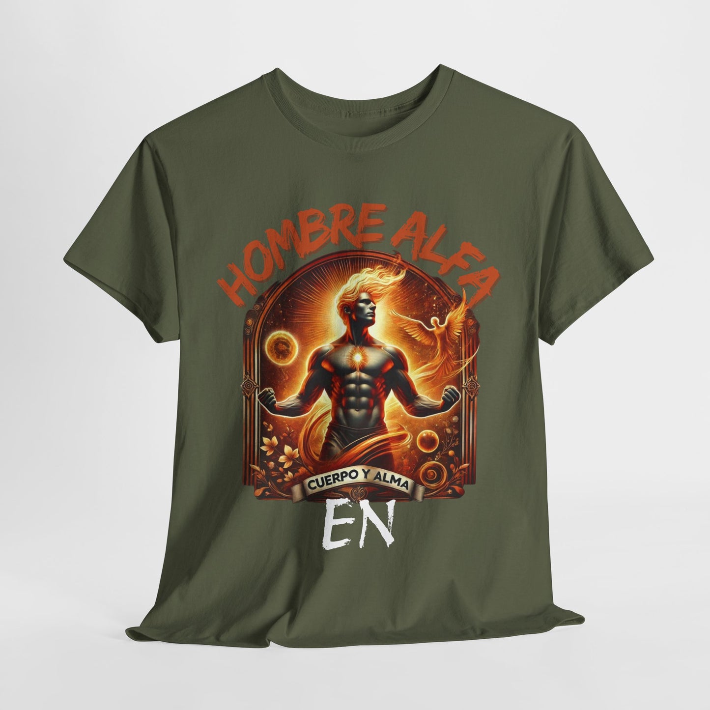 CAMISETA HOMBRE ALFA " EN CUERPO Y ALMA".(USA).