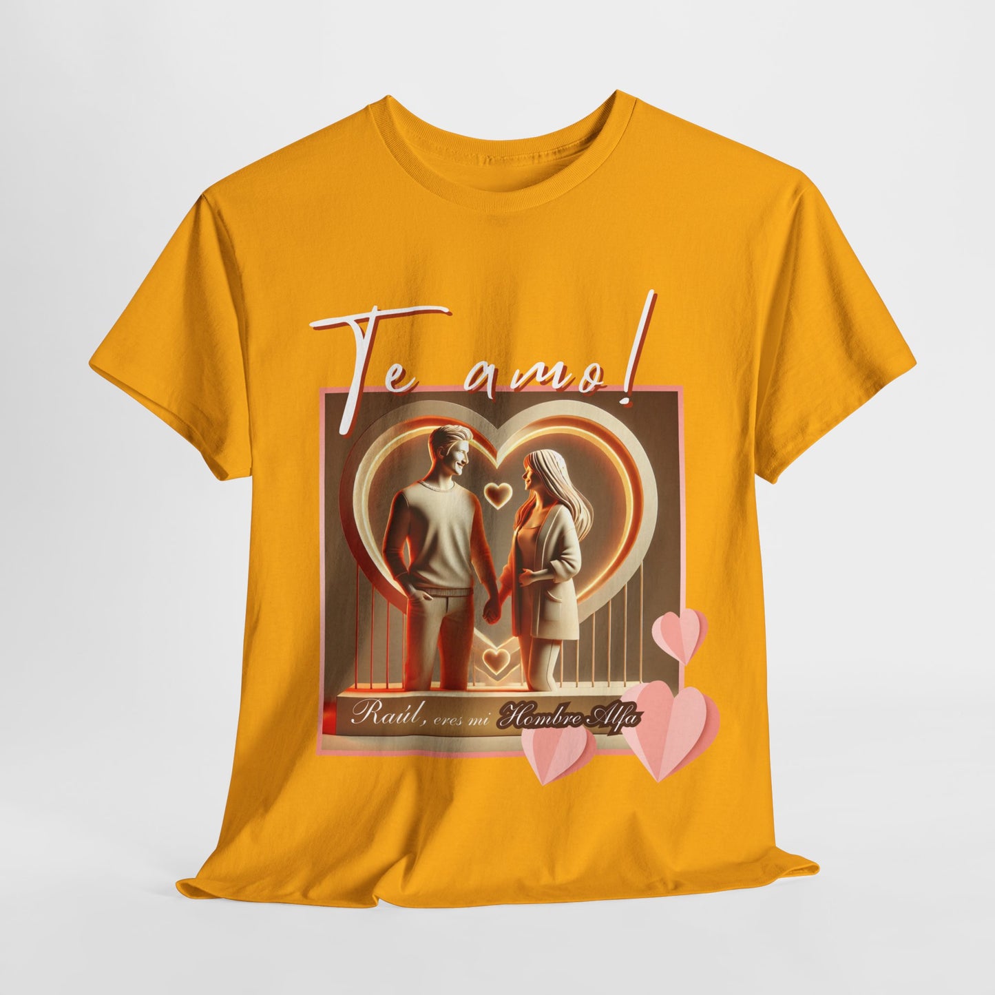 CAMISETA HOMBRE ALFA PERSONALIZABLE "(NOMBRE) ERES MI HOMBRE ALFA".(EUROPA).