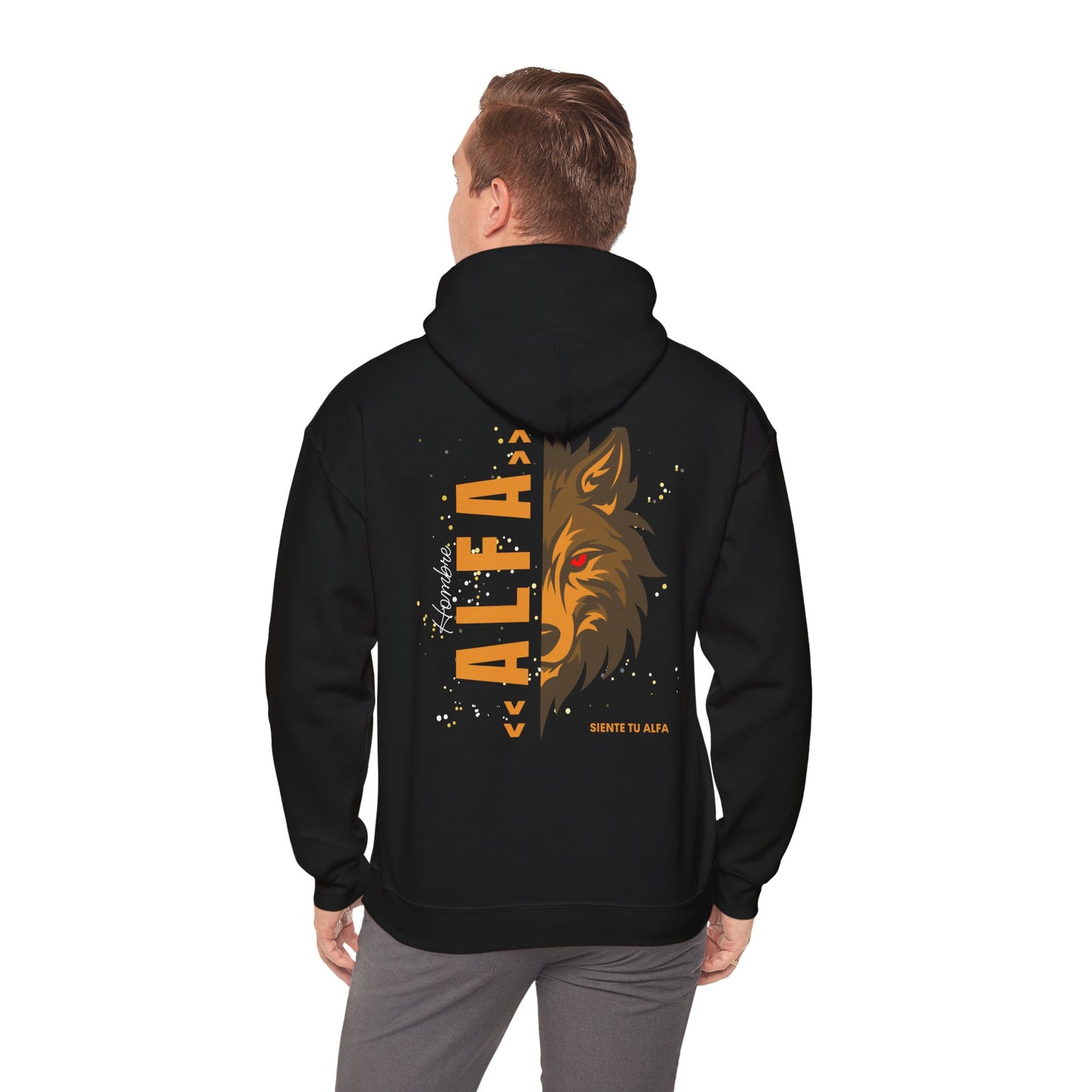 SUDADERA CON GORRO "SIENTE TU ALFA". (EUROPA).