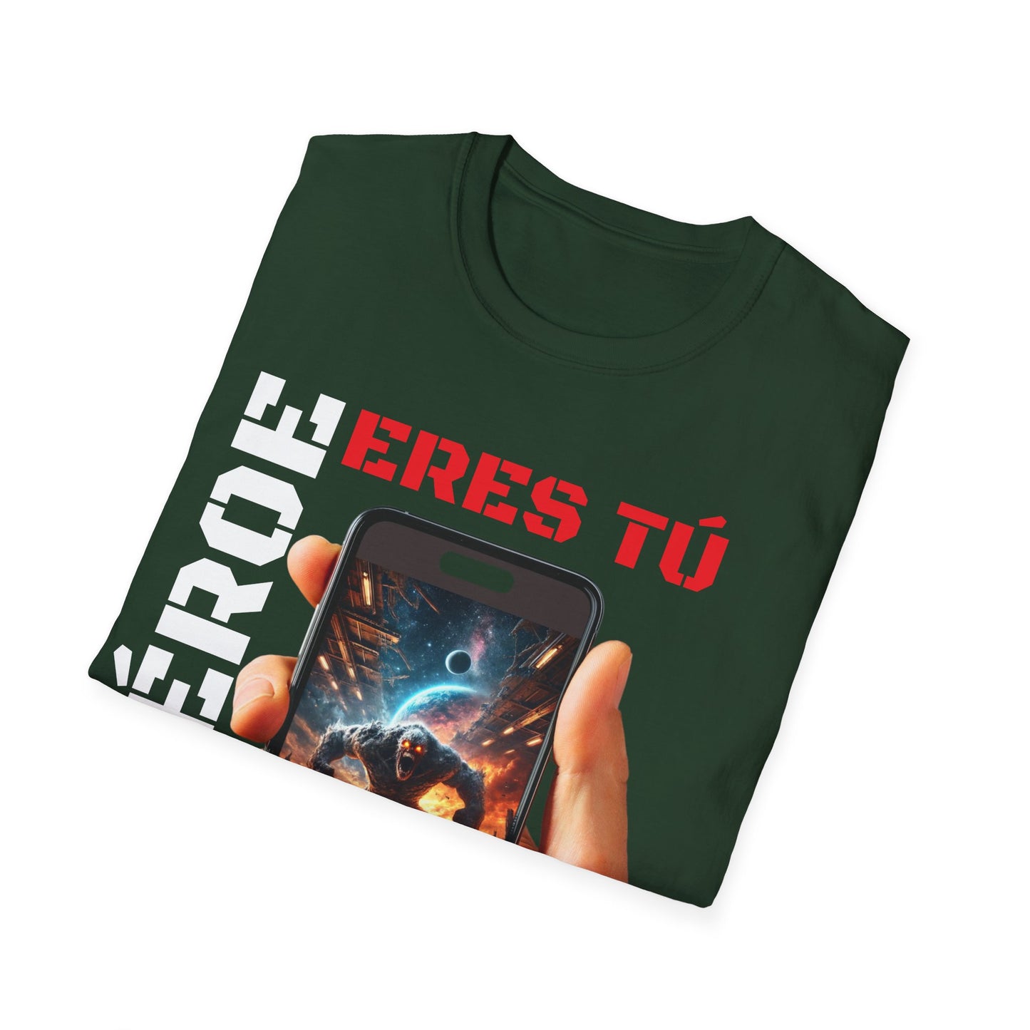 CAMISETA HOMBRE ALFA "EL HÉROE ERES TÚ".(EUROPA).