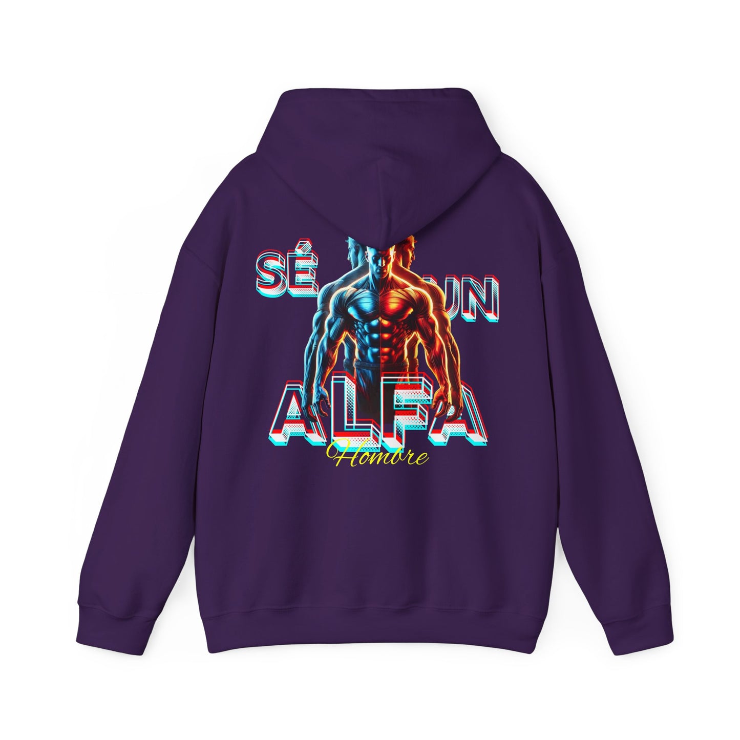 SUDADERA CON GORRO "SÉ UN HOMBRE ALFA". (EUROPA).