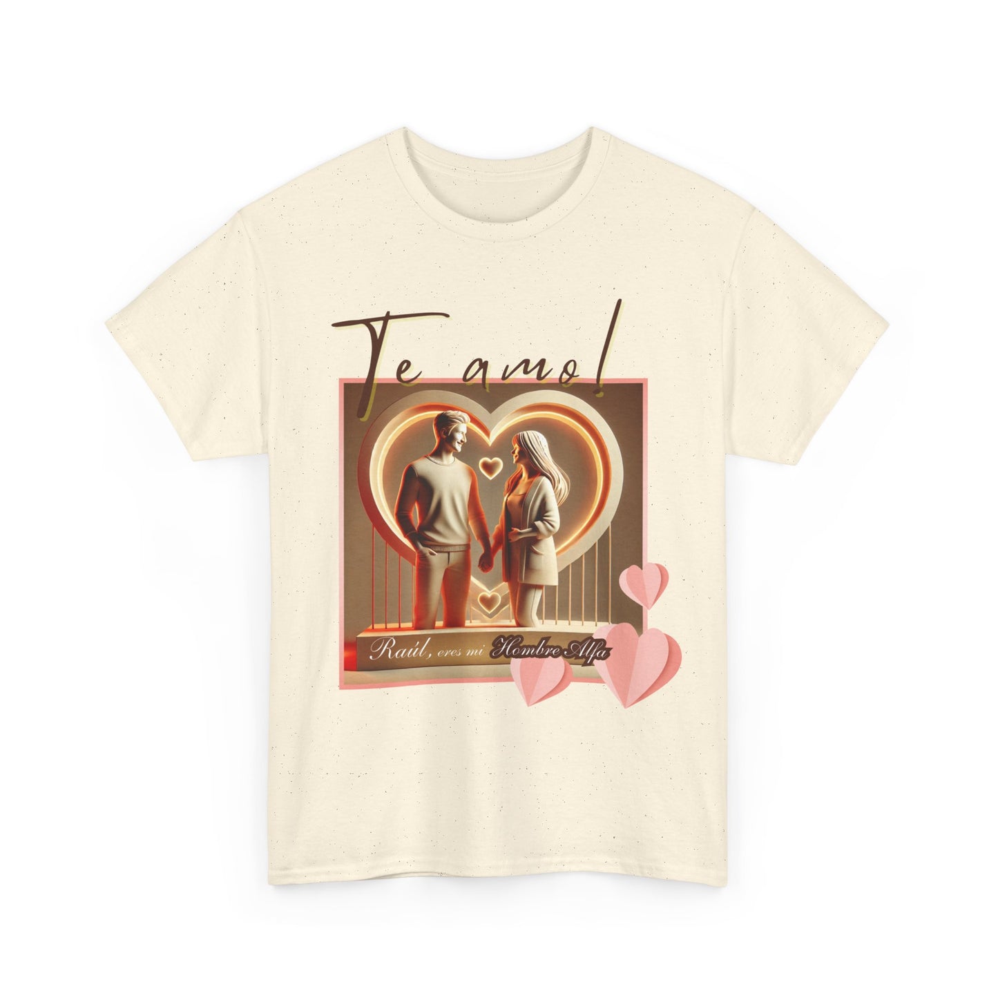 CAMISETA HOMBRE ALFA PERSONALIZABLE "(NOMBRE) ERES MI HOMBRE ALFA".(EUROPA).