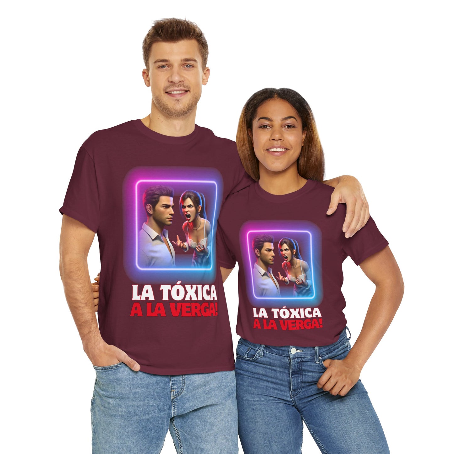 CAMISETA HOMBRE ALFA "LA TÓXICA A LA VERGA".(EUROPA).