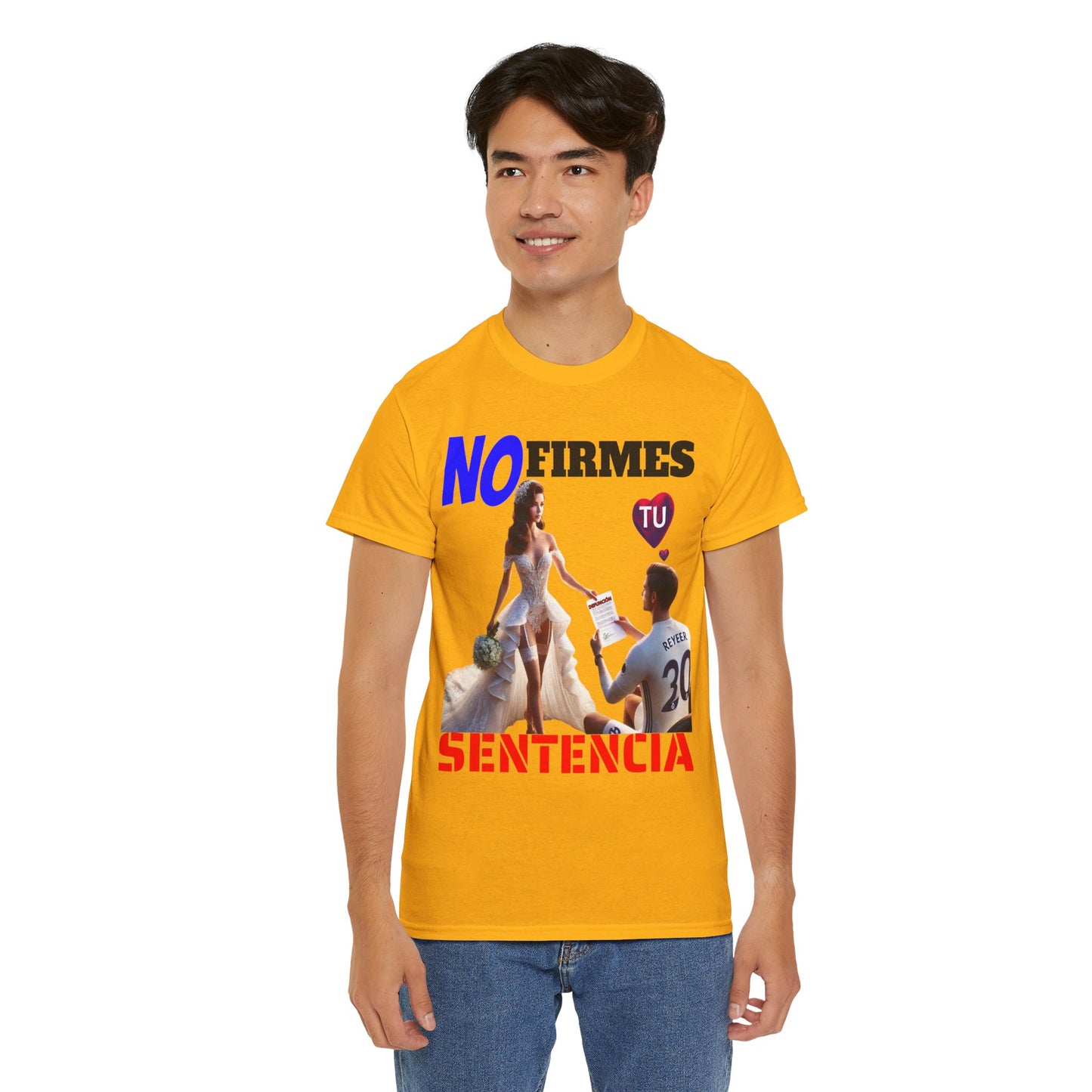 CAMISETA HOMBRE ALFA "NO FIRMES TU SENTENCIA".(EUROPA)