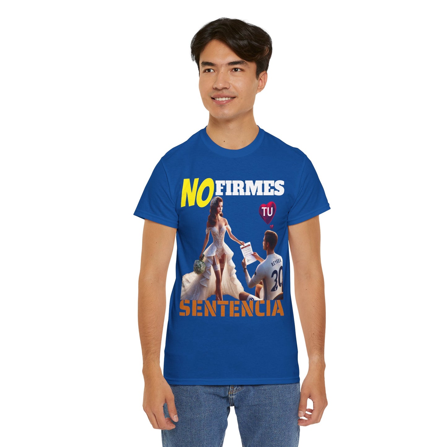 CAMISETA HOMBRE ALFA "NO FIRMES TU SENTENCIA".(EUROPA)
