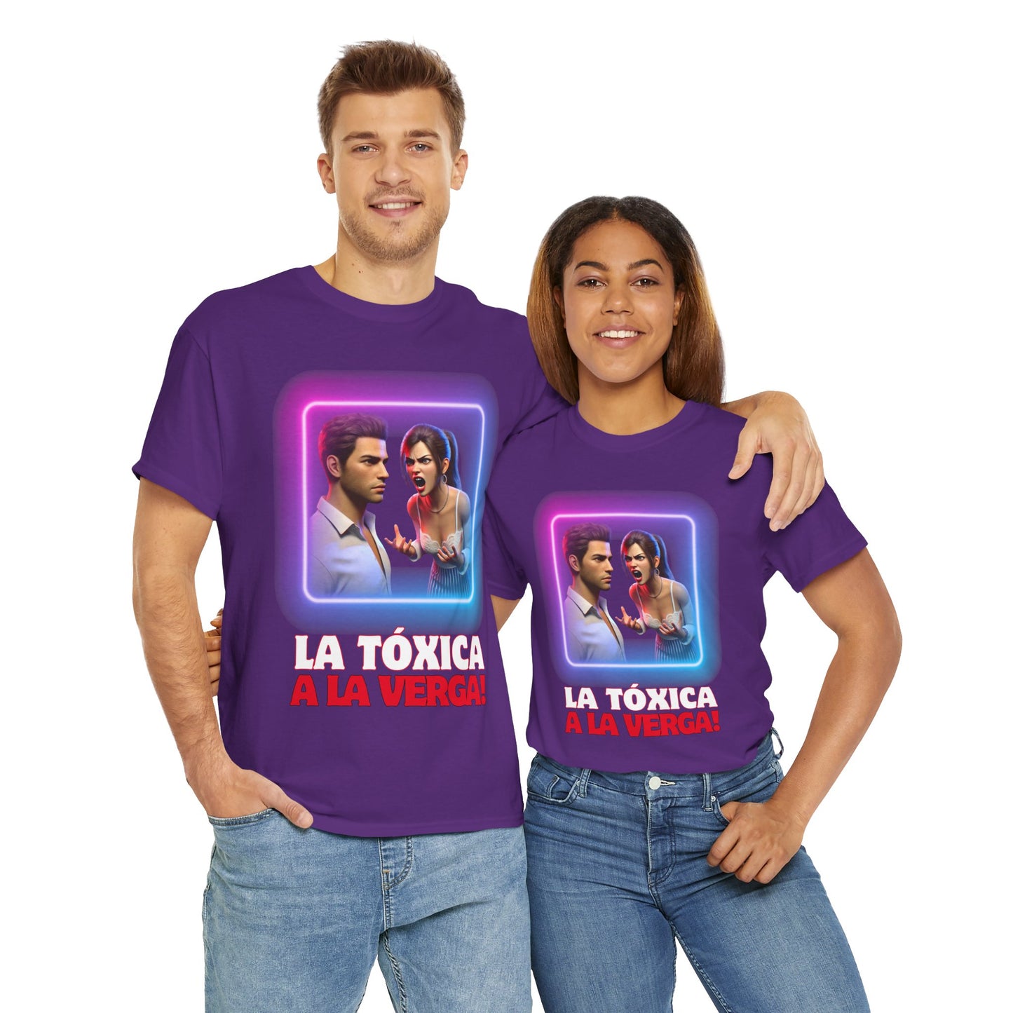 CAMISETA HOMBRE ALFA "LA TÓXICA A LA VERGA".(EUROPA).