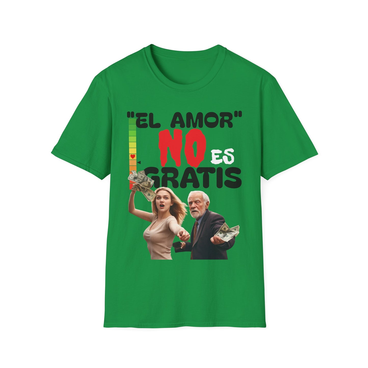 CAMISETA HOMBRE ALFA "EL AMOR NO ES GRATIS".(USA)