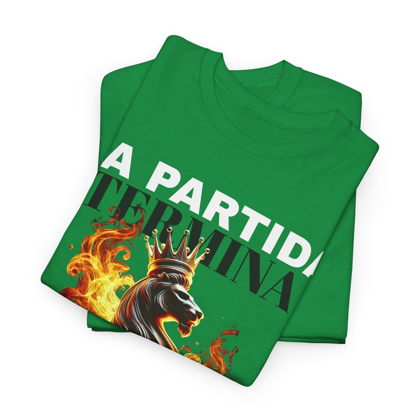 CAMISETA HOMBRE ALFA "LA PARTIDA TERMINA CUANDO CAE EL REY".(EUROPA)
