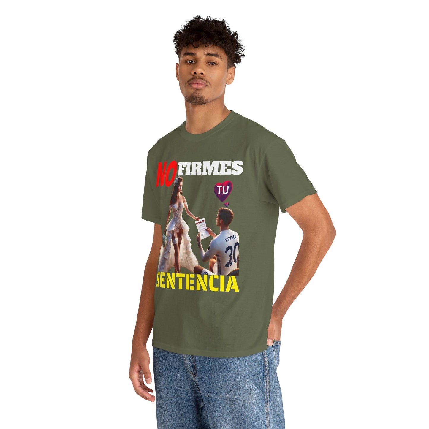 CAMISETA HOMBRE ALFA "NO FIRMES TU SENTENCIA".(EUROPA)