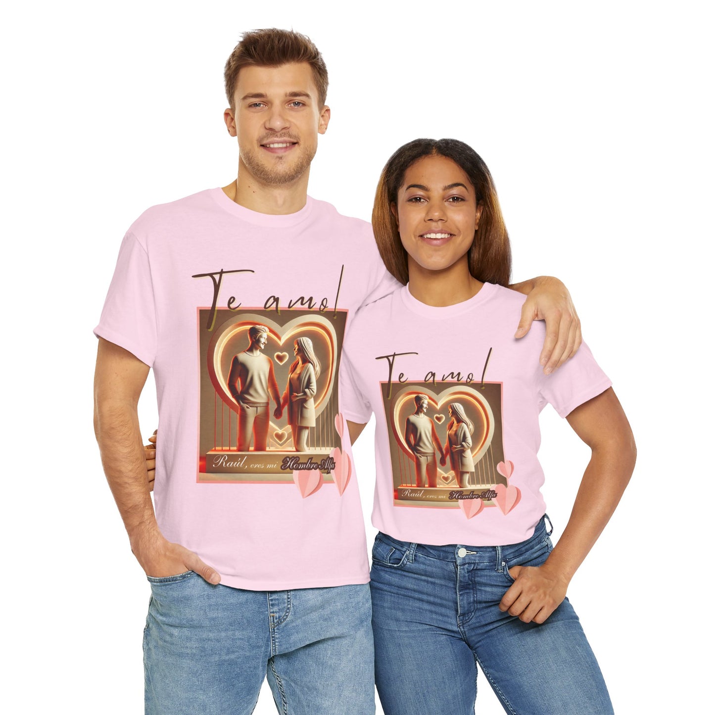 CAMISETA HOMBRE ALFA PERSONALIZABLE "(NOMBRE) ERES MI HOMBRE ALFA".(EUROPA).