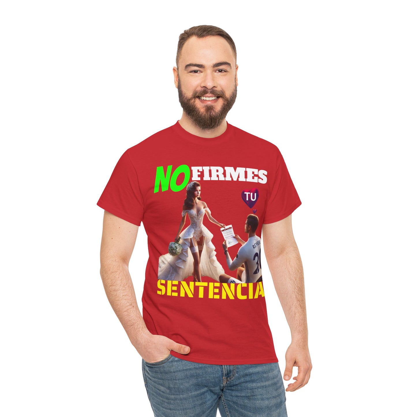 CAMISETA HOMBRE ALFA "NO FIRMES TU SENTENCIA".(EUROPA)