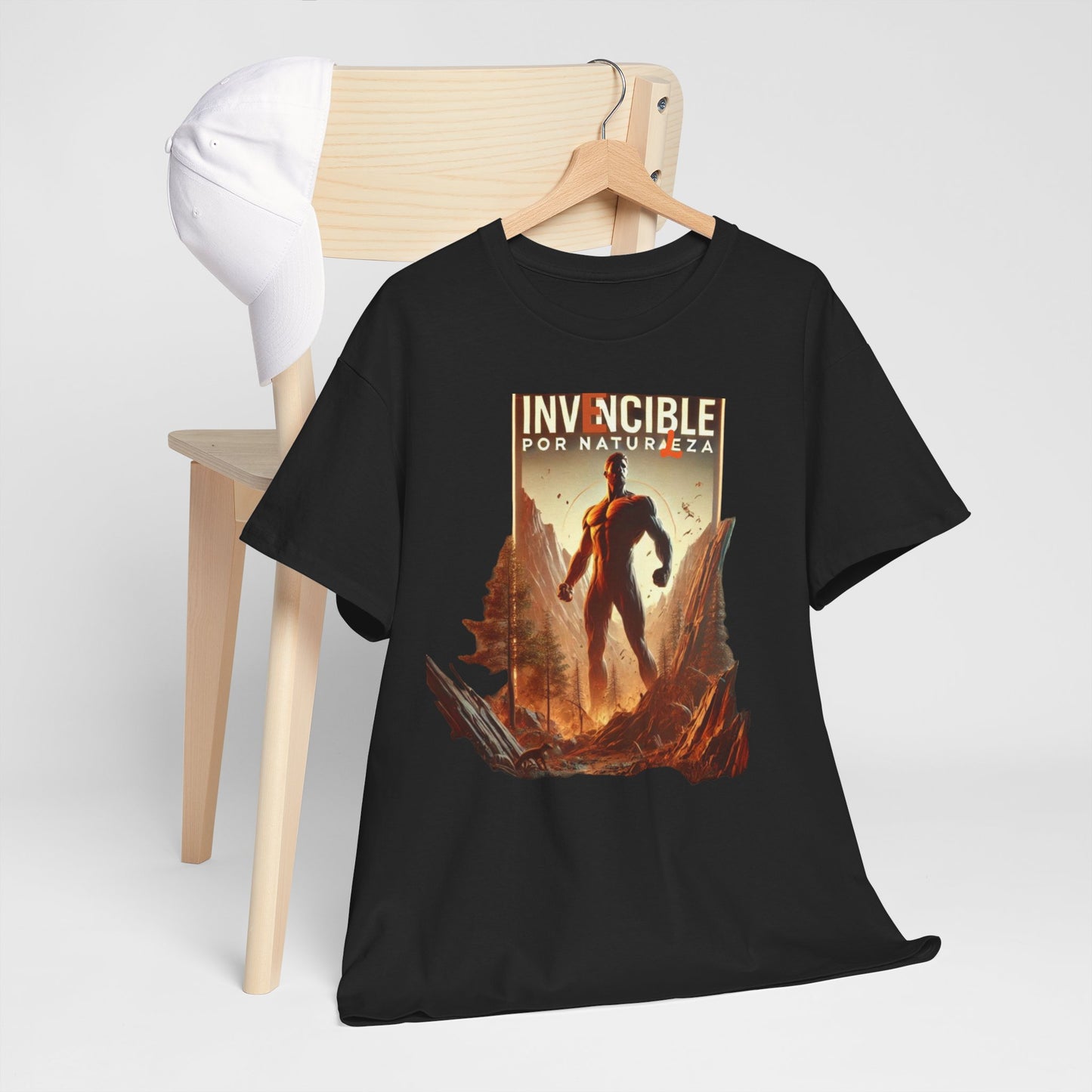 CAMISETA HOMBRE ALFA "INVENCIBLE POR NATURALEZA".(EUROPA).