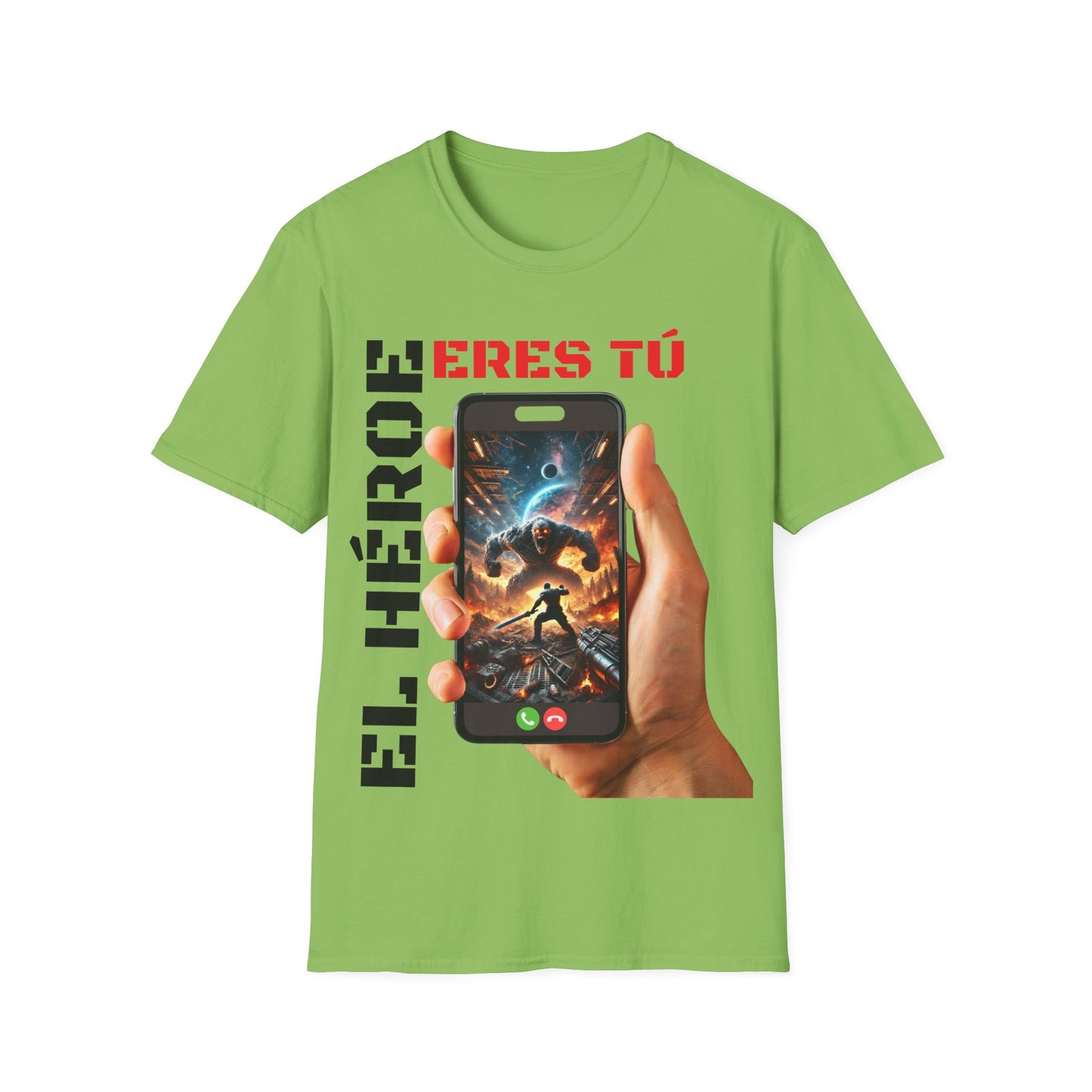 CAMISETA HOMBRE ALFA "EL HÉROE ERES TÚ".(EUROPA).