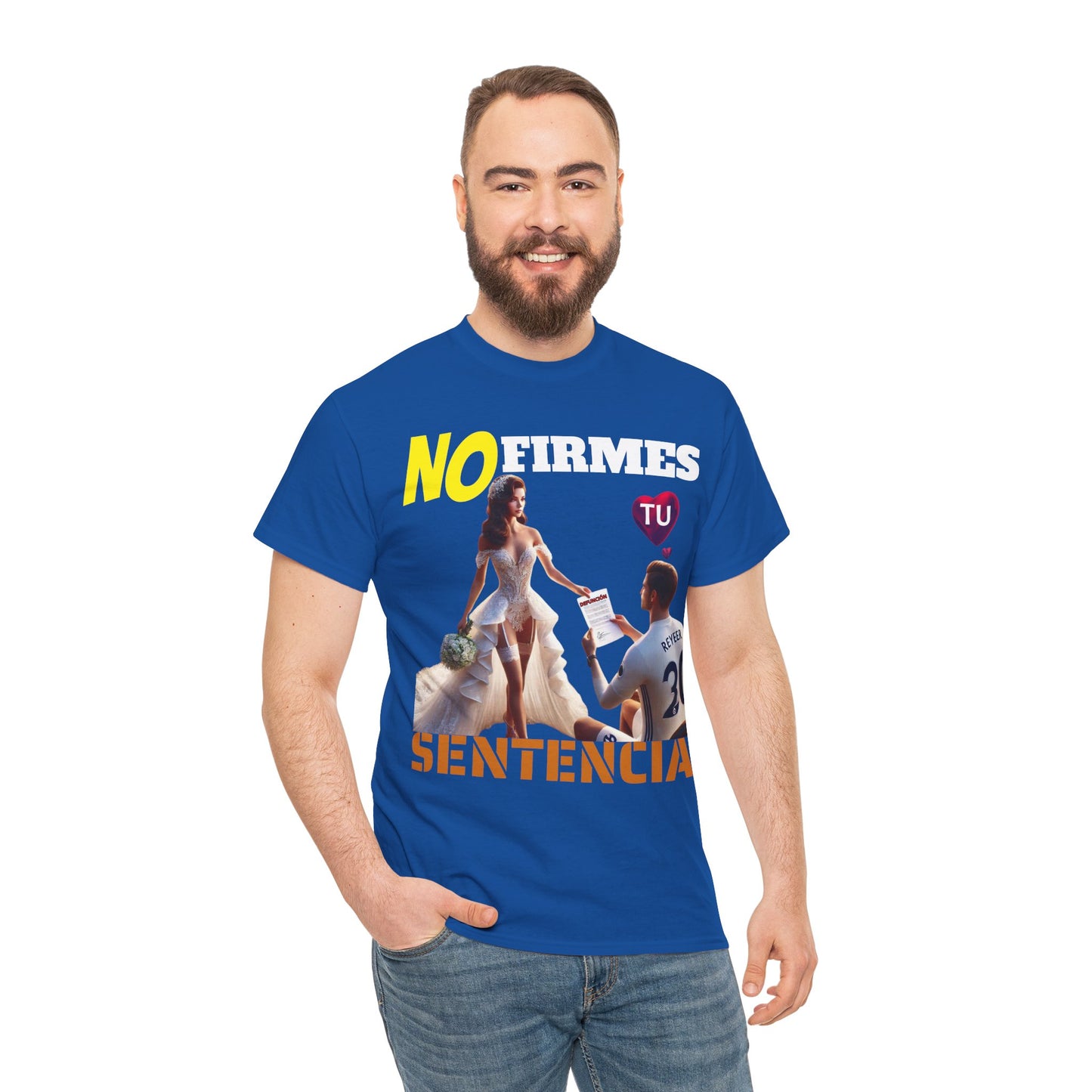 CAMISETA HOMBRE ALFA "NO FIRMES TU SENTENCIA".(EUROPA)