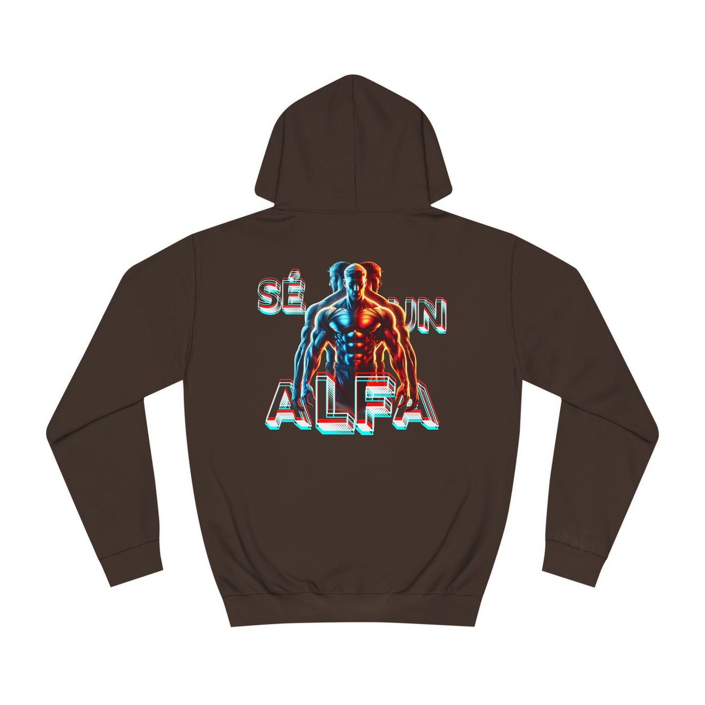 SUDADERA CON GORRO "SÉ UN ALFA".(EUROPA).