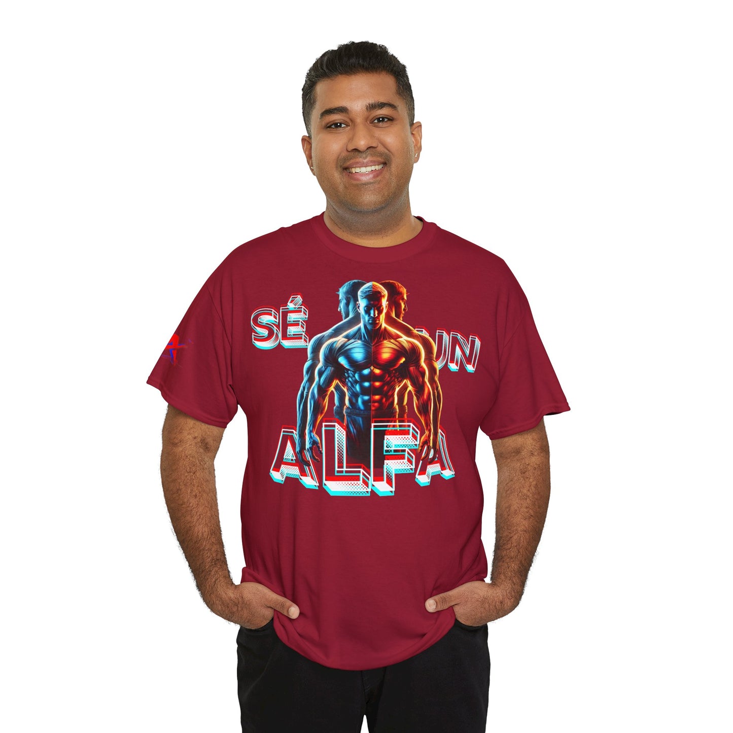 CAMISETA HOMBRE ALFA "SÉ UN ALFA".(EUROPA).