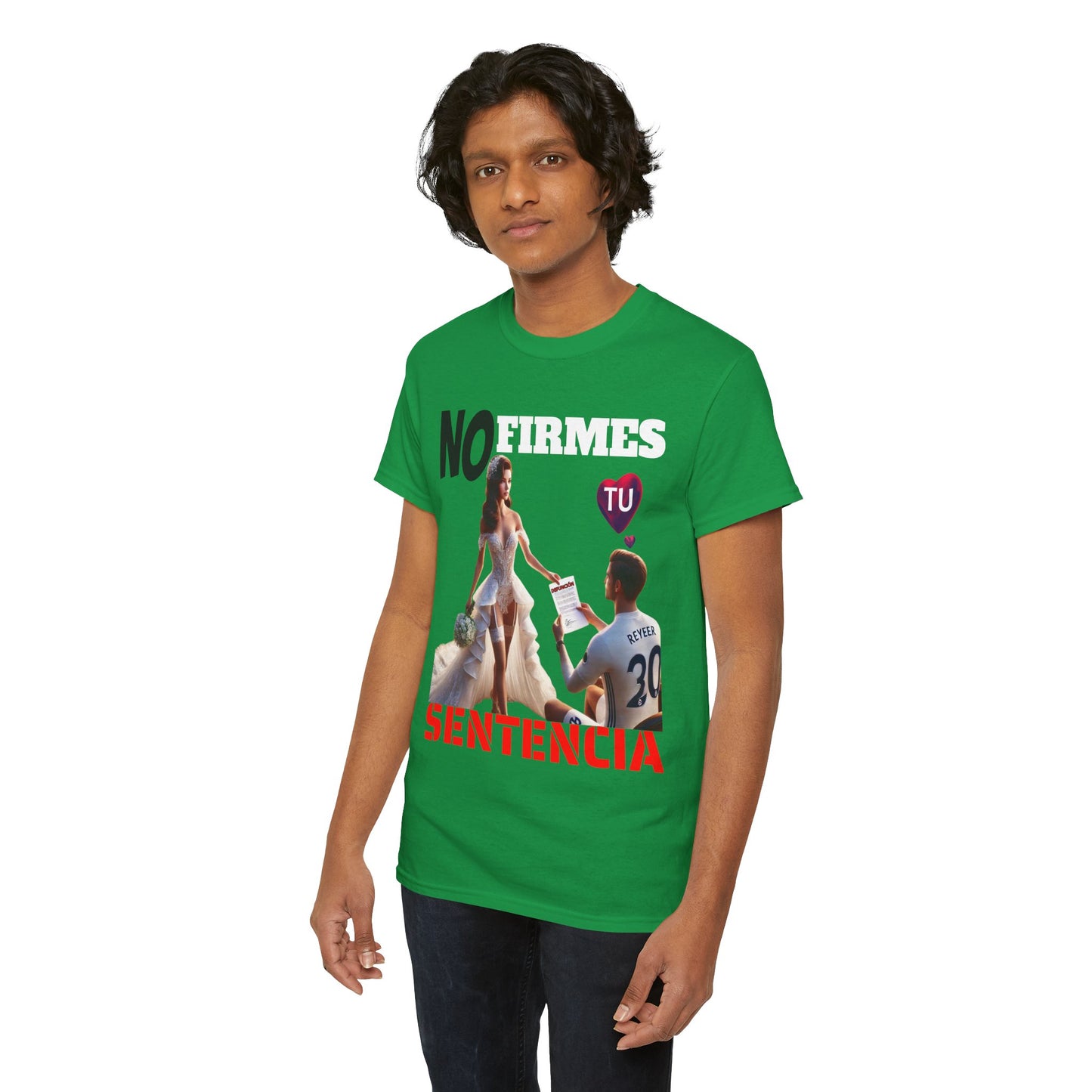 CAMISETA HOMBRE ALFA "NO FIRMES TU SENTENCIA".(EUROPA)