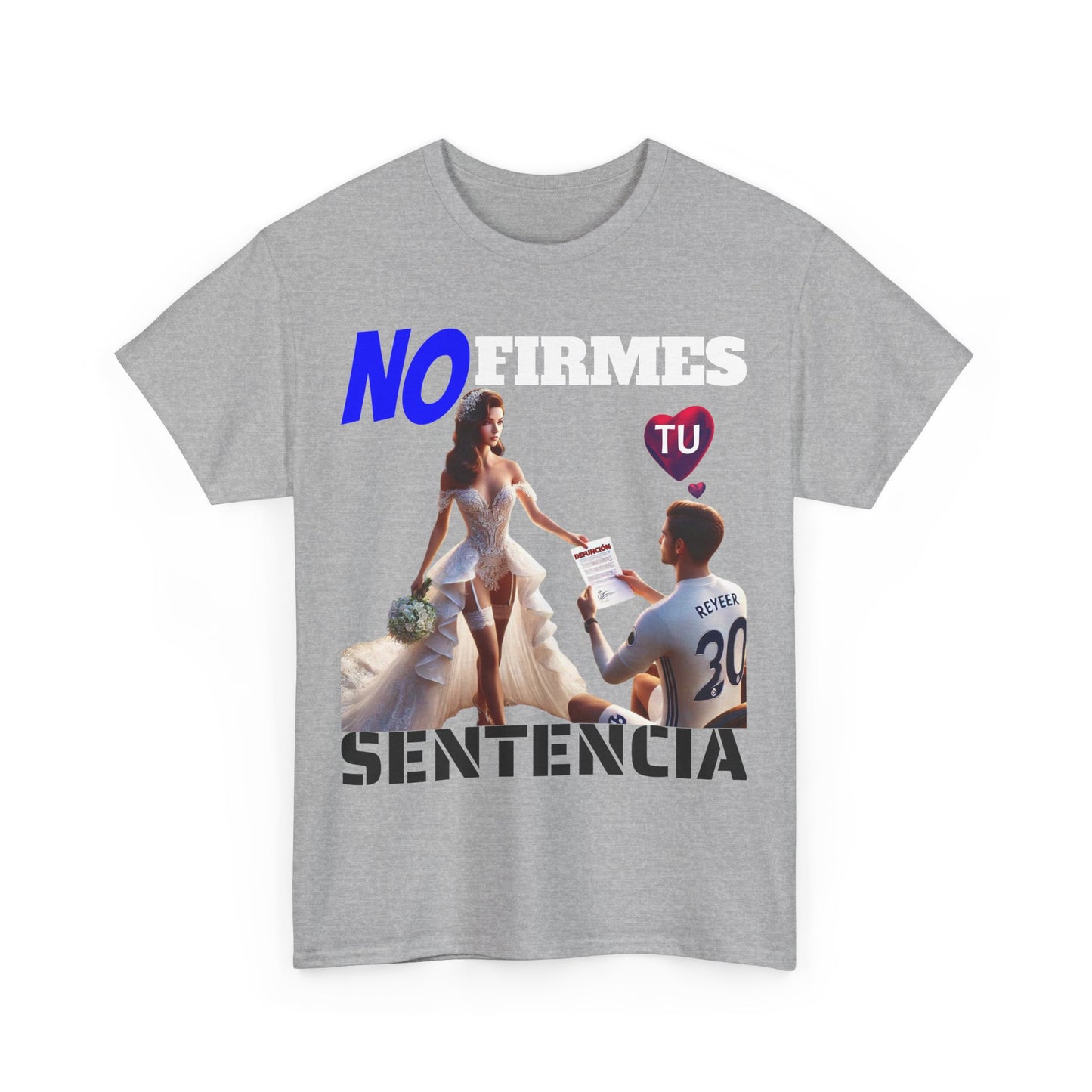 CAMISETA HOMBRE ALFA "NO FIRMES TU SENTENCIA".(EUROPA)