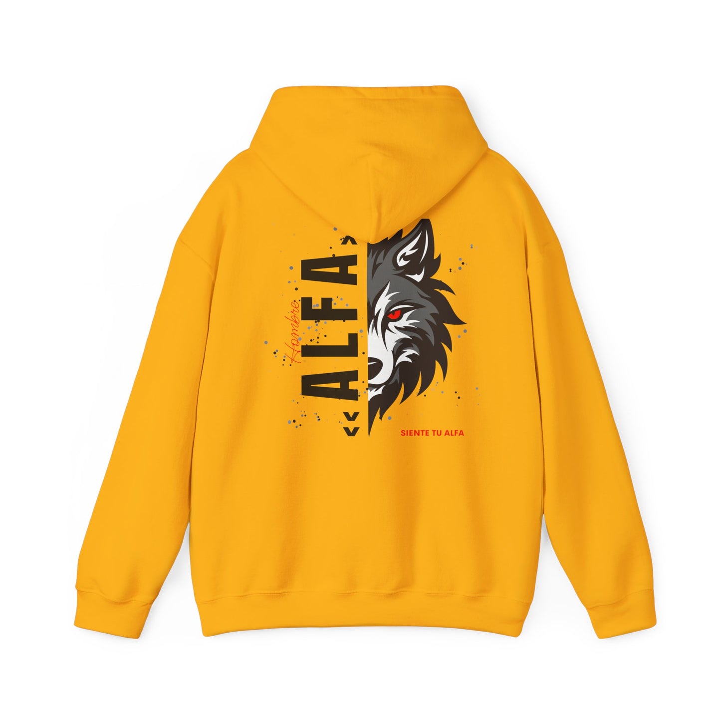SUDADERA CON GORRO "SIENTE TU ALFA". (EUROPA).