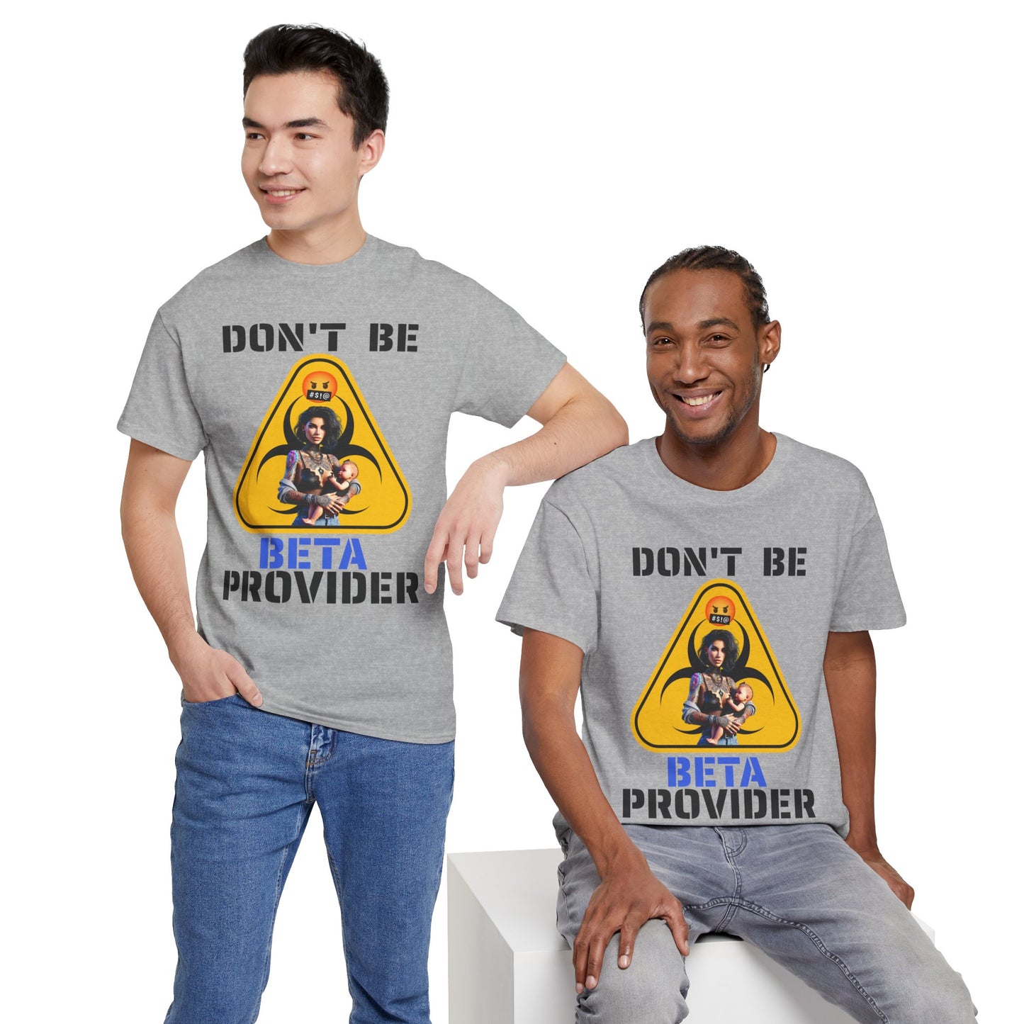 CAMISETA HOMBRE ALFA "DON'T BE BETA PROVIDER"(USA).