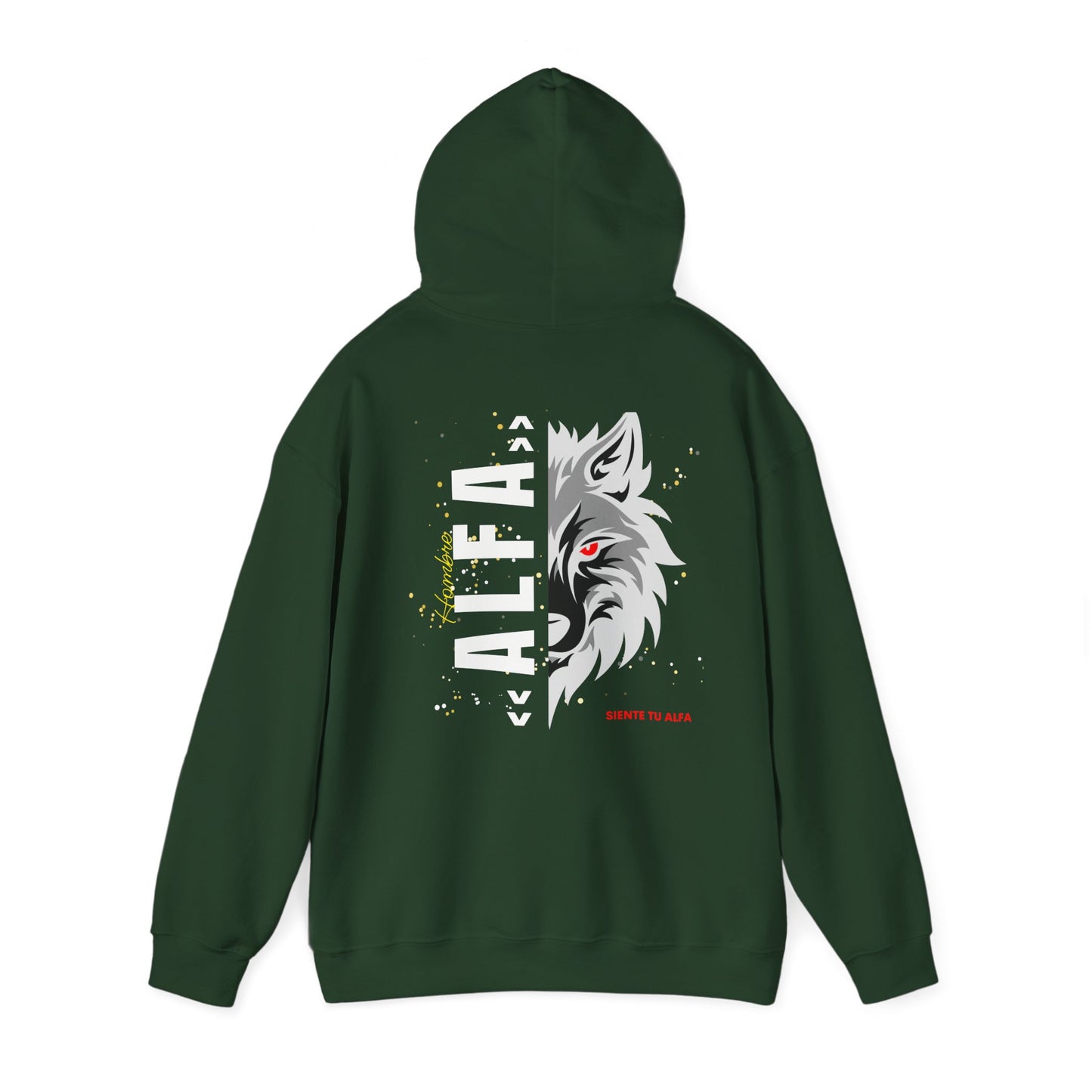 SUDADERA CON GORRO "SIENTE TU ALFA". (EUROPA).
