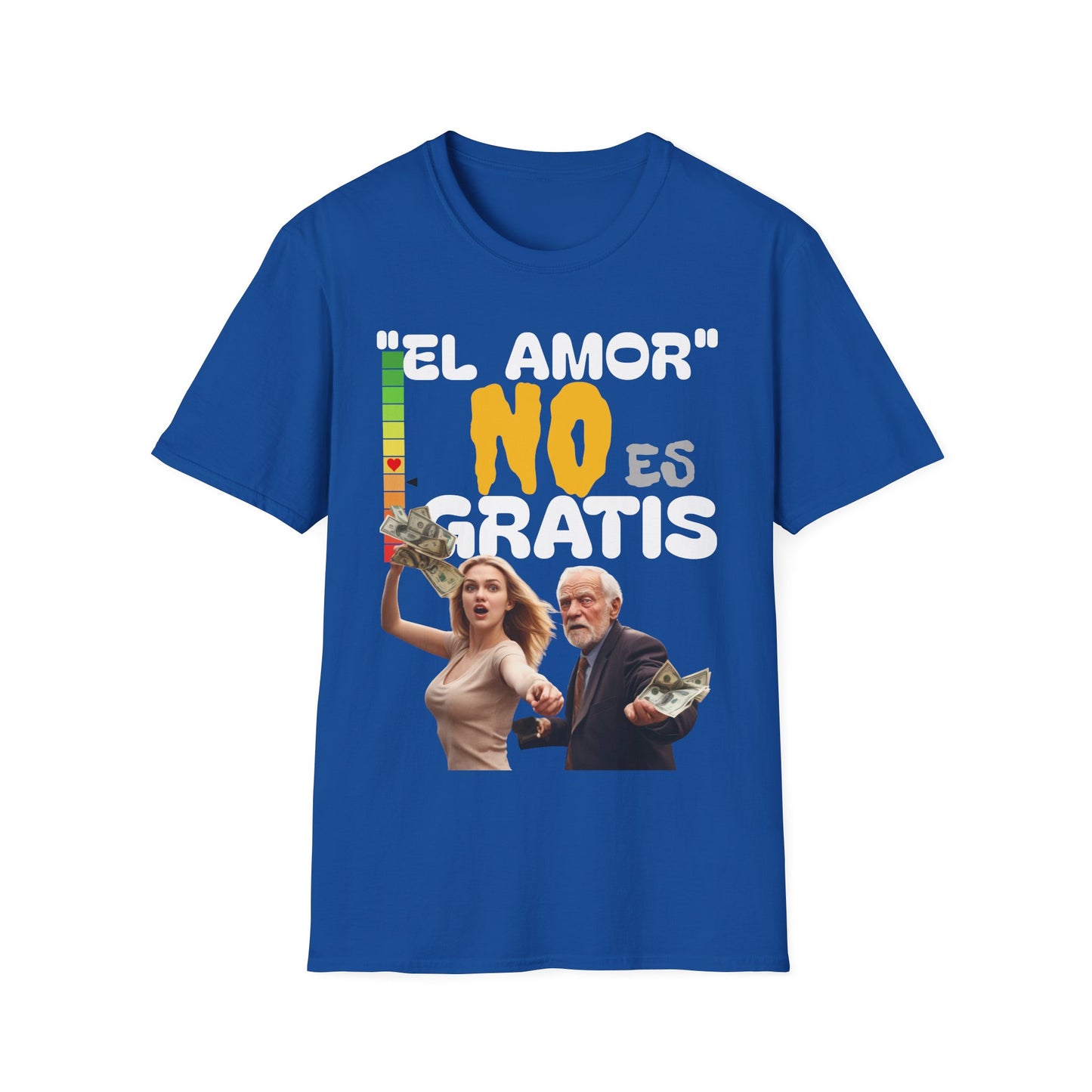 CAMISETA HOMBRE ALFA "EL AMOR NO ES GRATIS".(USA)