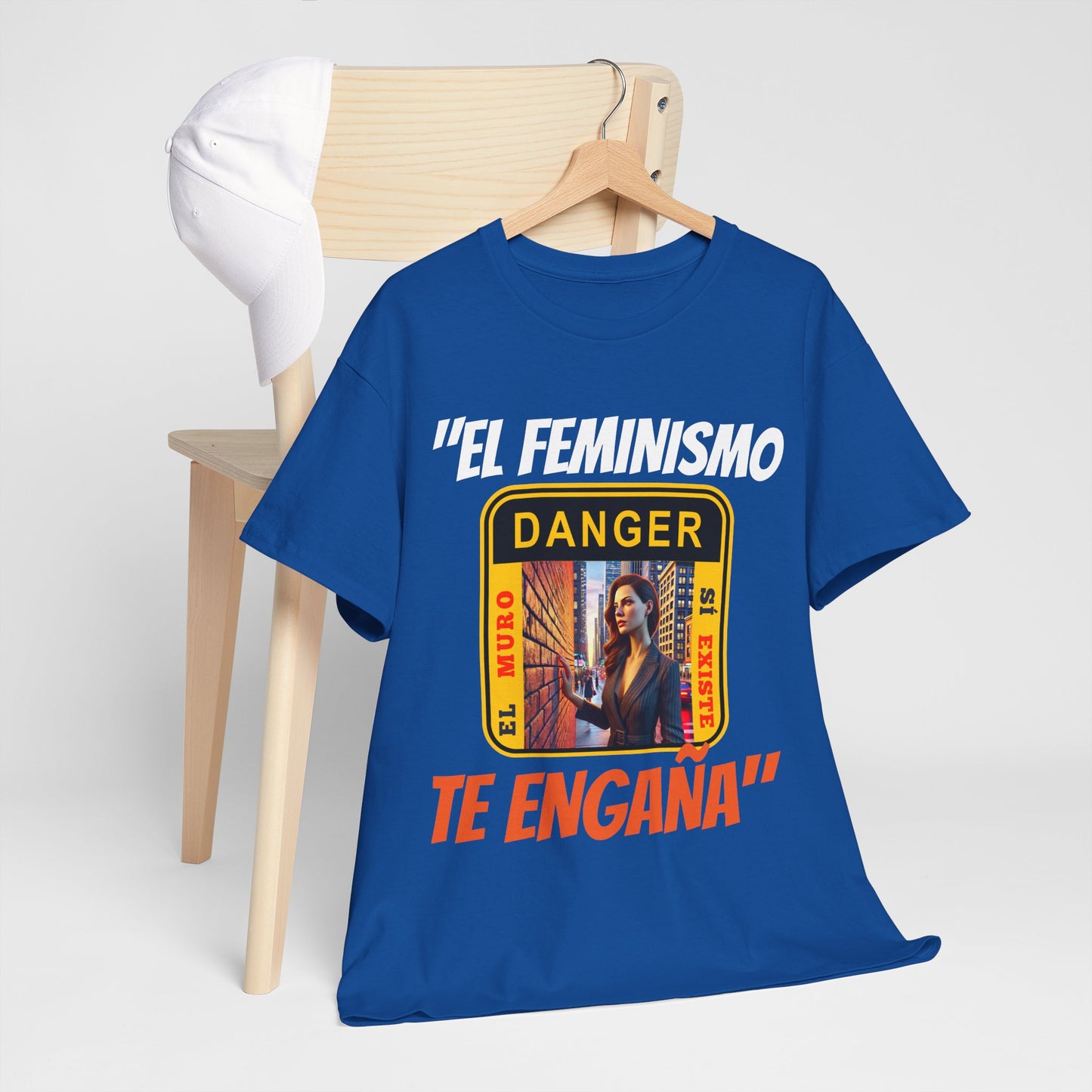 CAMISETA HOMBRE ALFA "EL FEMINISMO TE ENGAÑA".(EUROPA)