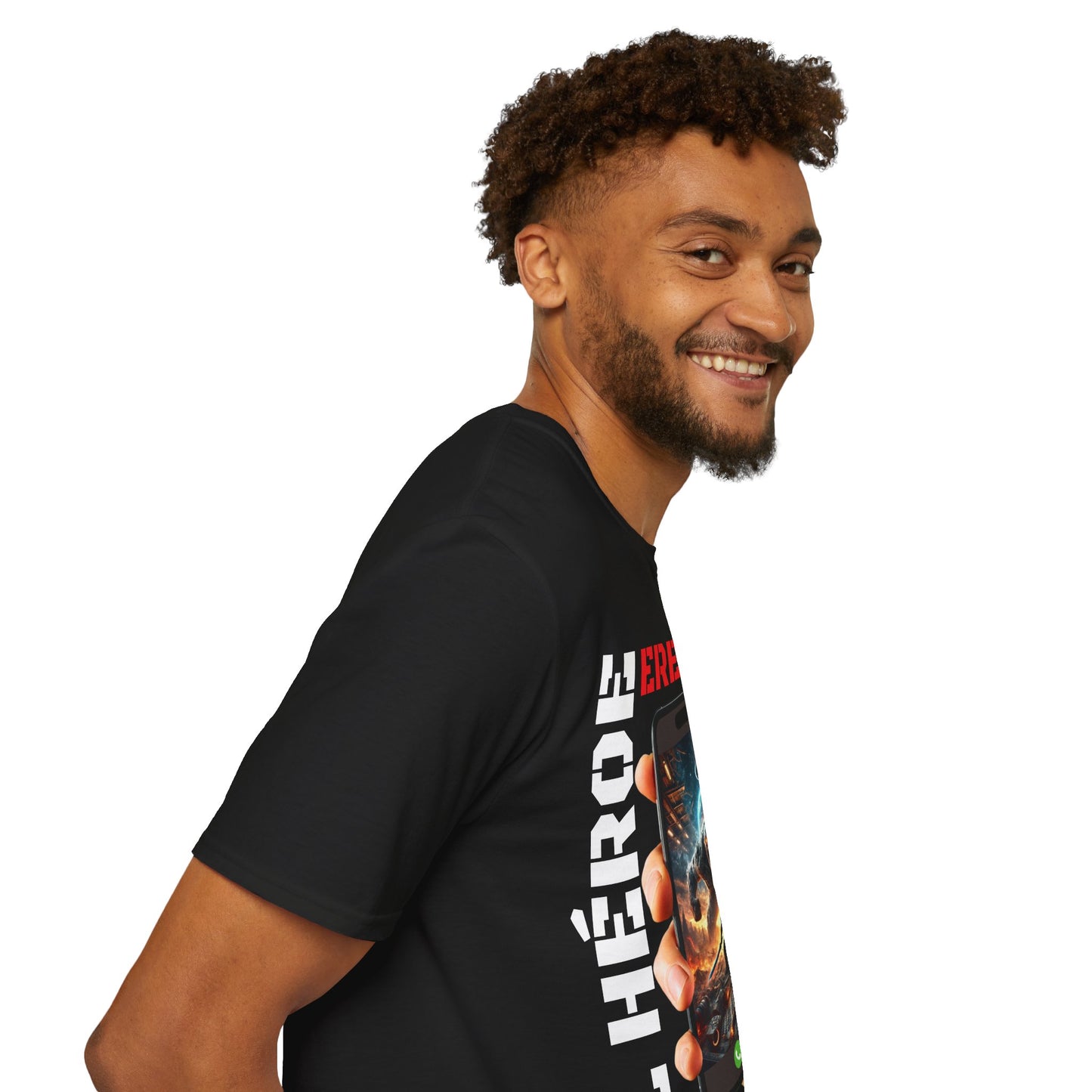 CAMISETA HOMBRE ALFA "EL HÉROE ERES TÚ".(EUROPA).