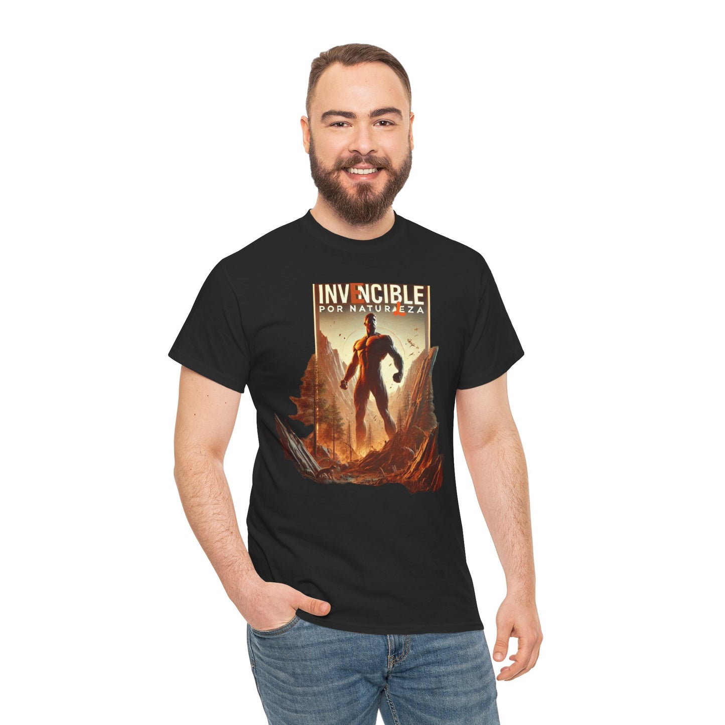 CAMISETA HOMBRE ALFA "INVENCIBLE POR NATURALEZA".(EUROPA).