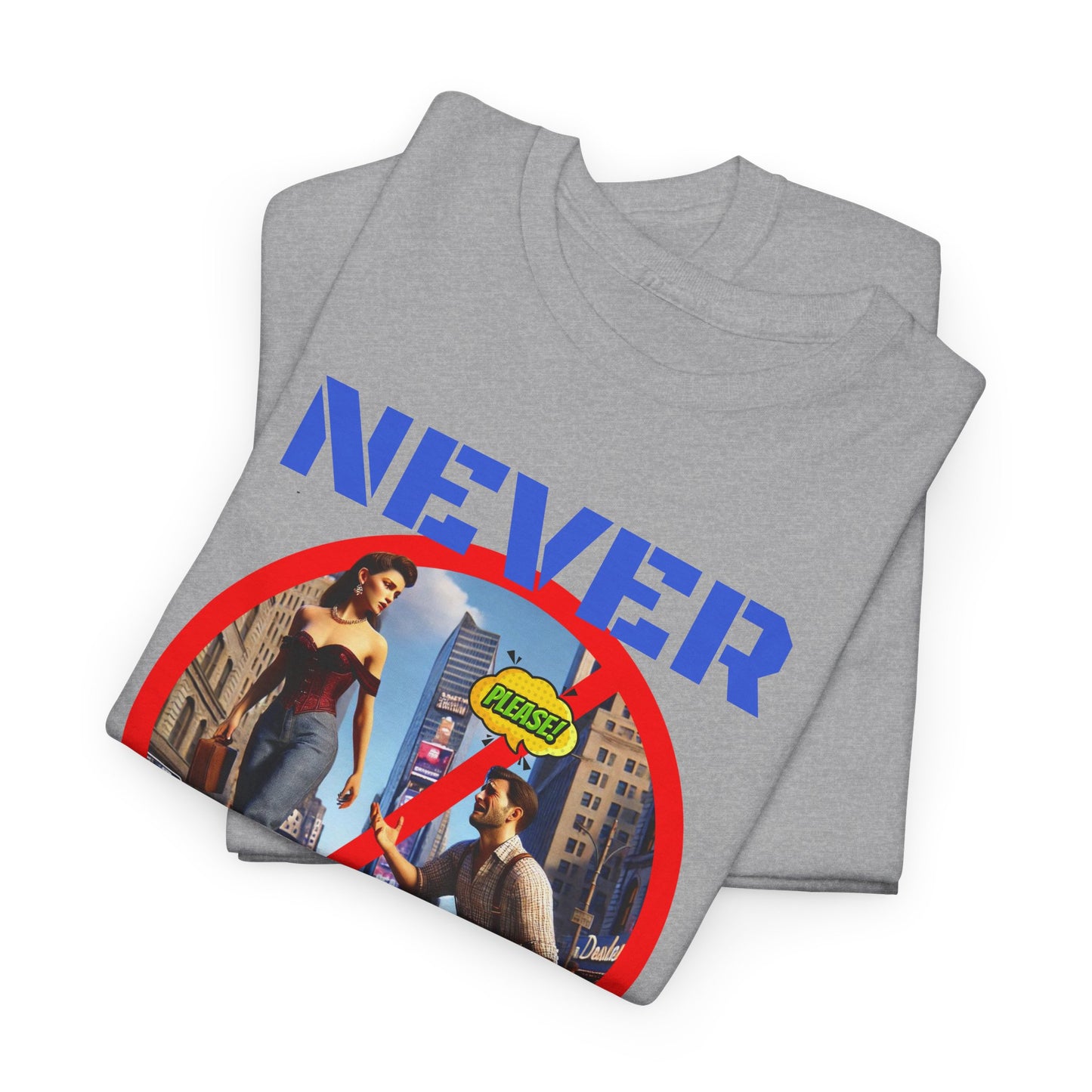 CAMISETA HOMBRE ALFA "NEVER SIMP". (USA)