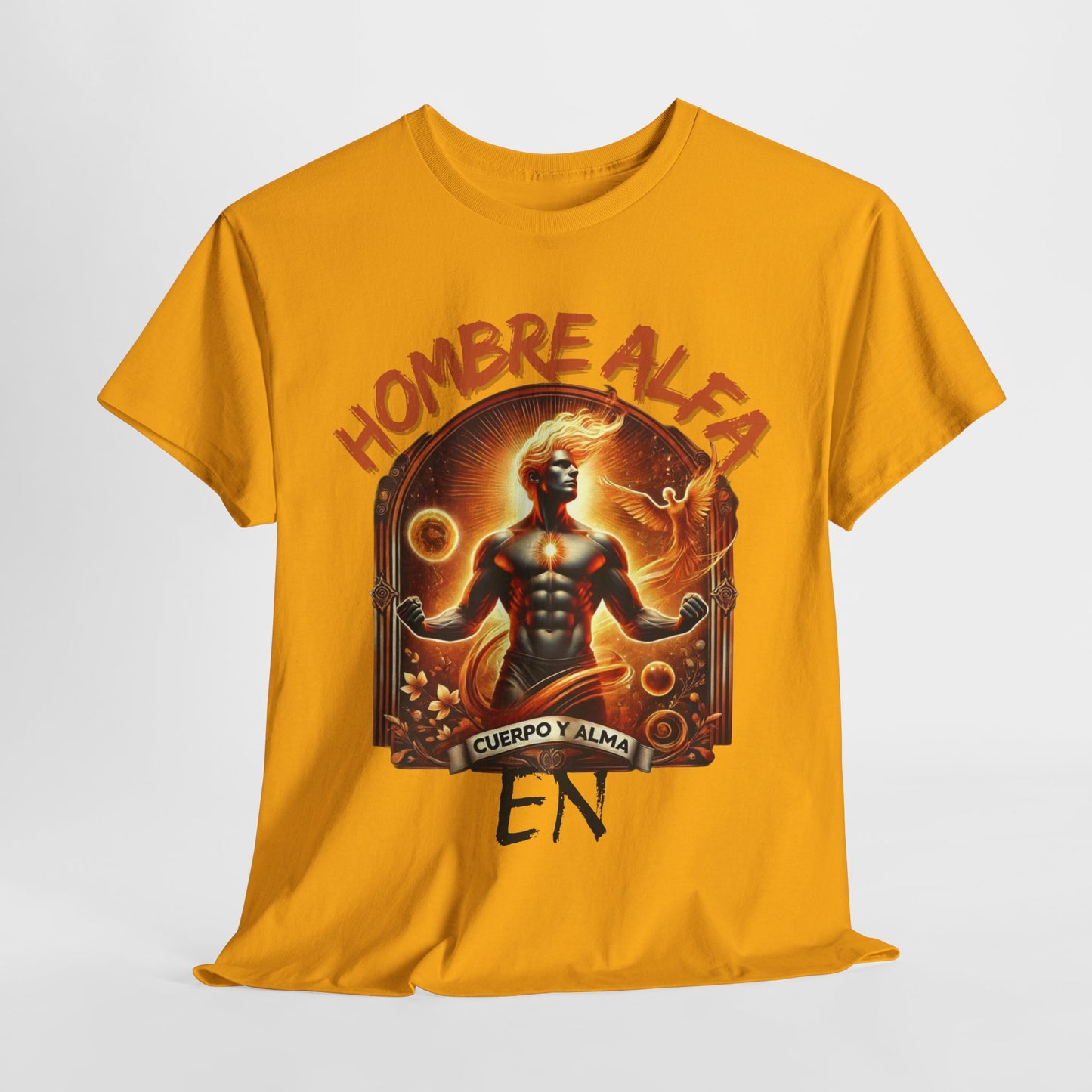 CAMISETA HOMBRE ALFA " EN CUERPO Y ALMA".(USA).