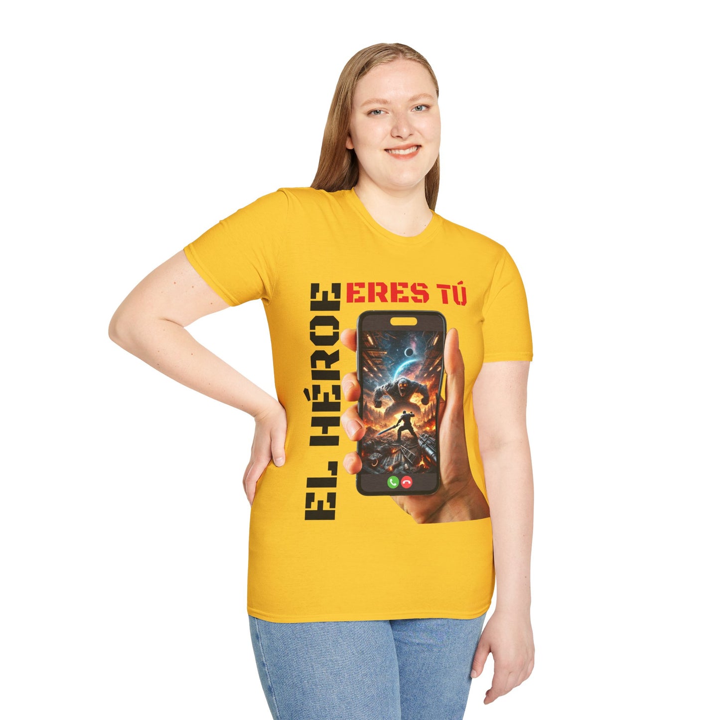 CAMISETA HOMBRE ALFA "EL HÉROE ERES TÚ".(EUROPA).