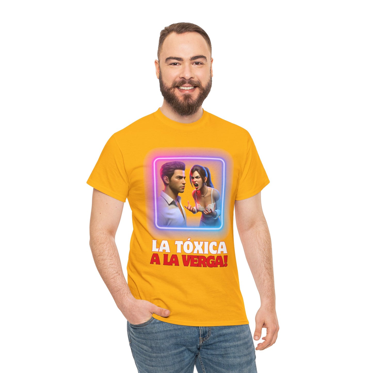CAMISETA HOMBRE ALFA "LA TÓXICA A LA VERGA".(EUROPA).