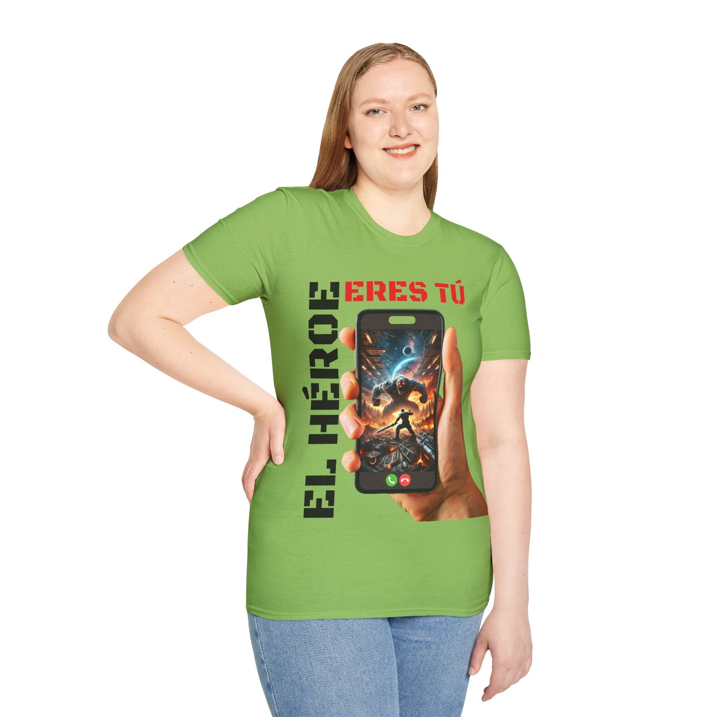 CAMISETA HOMBRE ALFA "EL HÉROE ERES TÚ".(EUROPA).