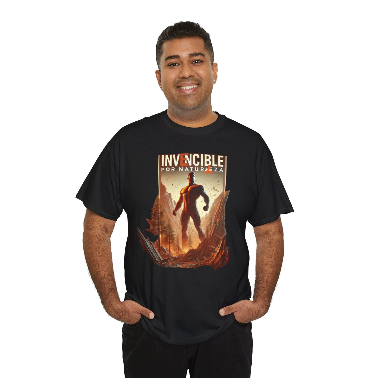 CAMISETA HOMBRE ALFA "INVENCIBLE POR NATURALEZA".(EUROPA).