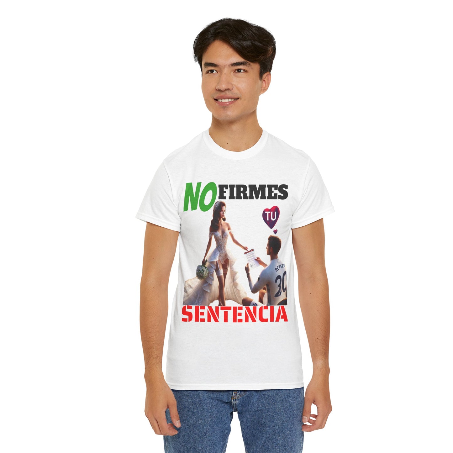 CAMISETA HOMBRE ALFA "NO FIRMES TU SENTENCIA".(EUROPA)