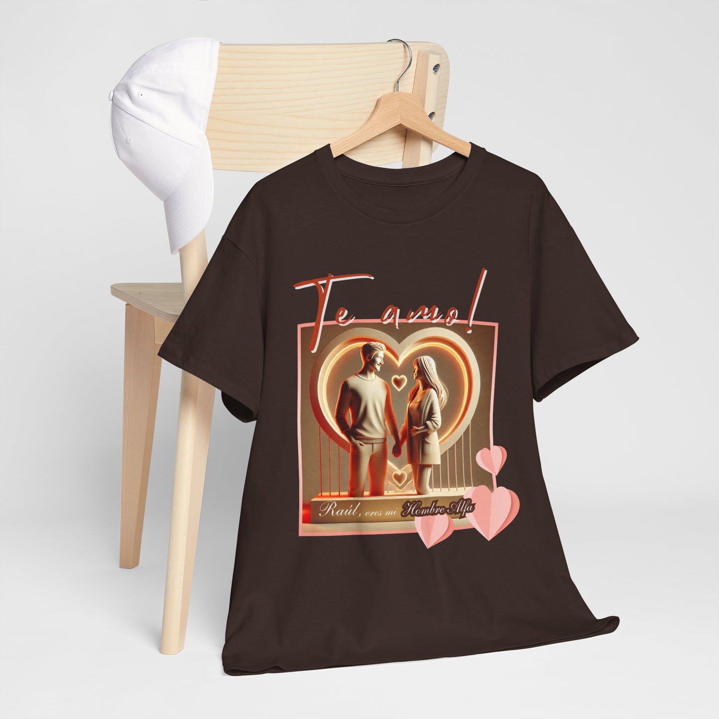 CAMISETA HOMBRE ALFA PERSONALIZABLE "(NOMBRE) ERES MI HOMBRE ALFA".(EUROPA).
