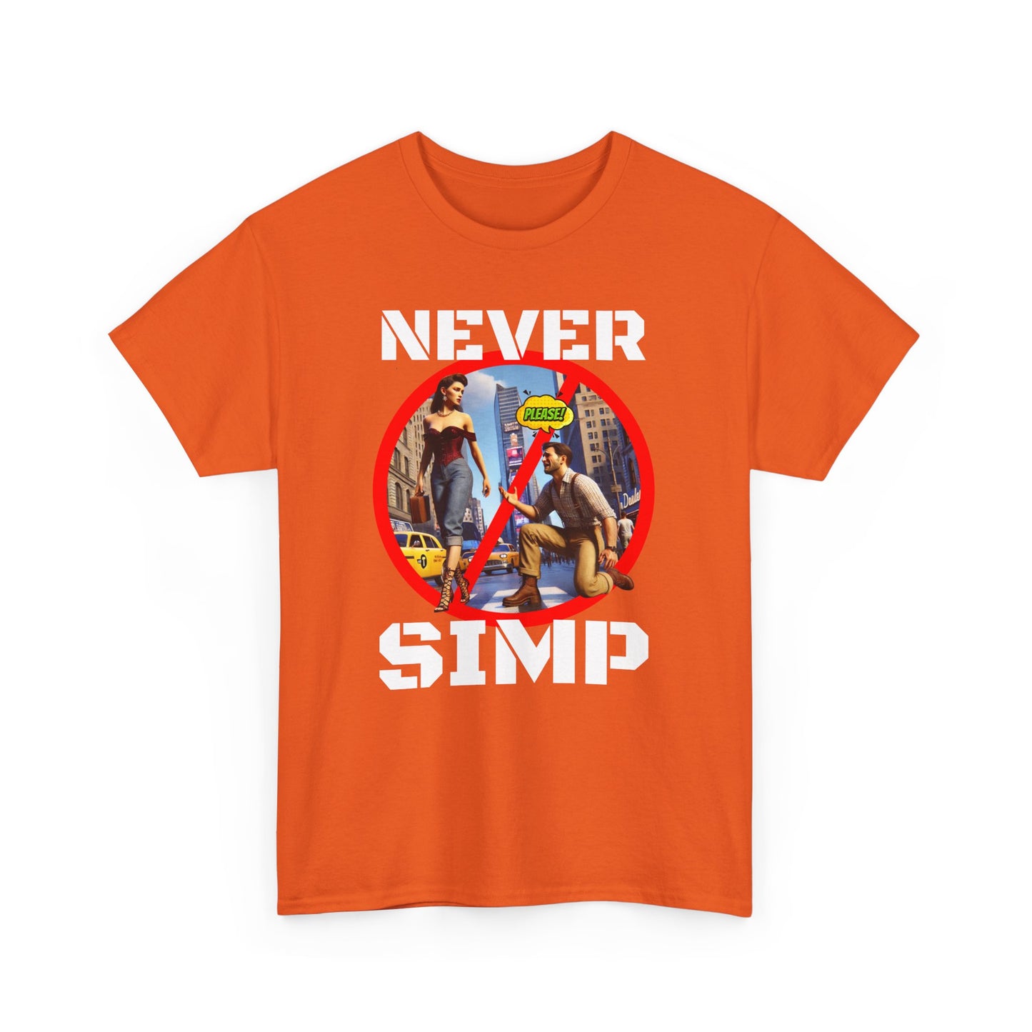 CAMISETA HOMBRE ALFA "NEVER SIMP". (USA)