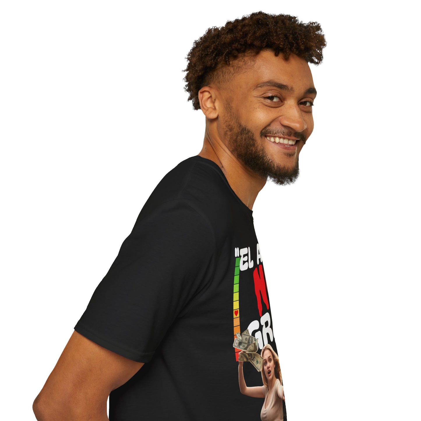 CAMISETA HOMBRE ALFA "EL AMOR NO ES GRATIS".(USA)